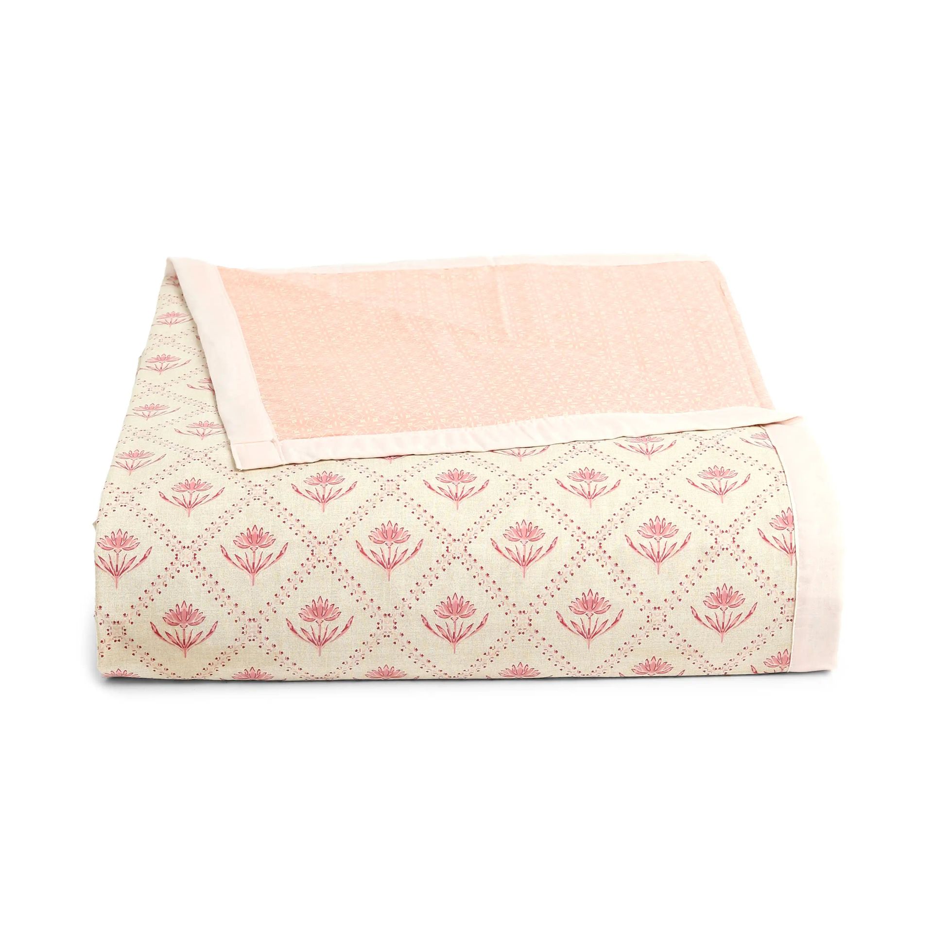 Indian Heritage 144 TC 100% Cotton Red Double Bedding Set | Chippa Lane