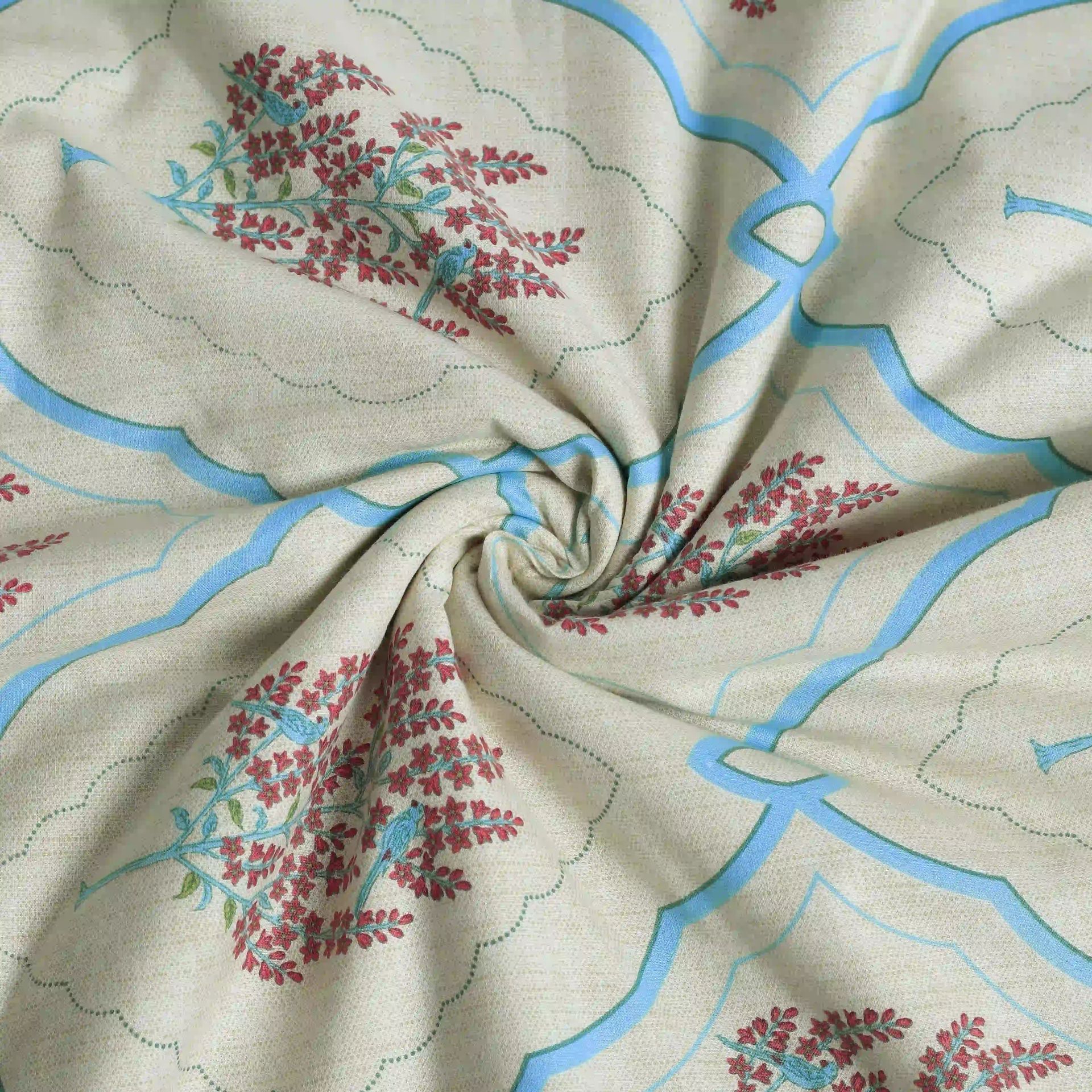 Indian Heritage 144 TC 100% Cotton Sage Bloom Double Dohar | Chippa Lane