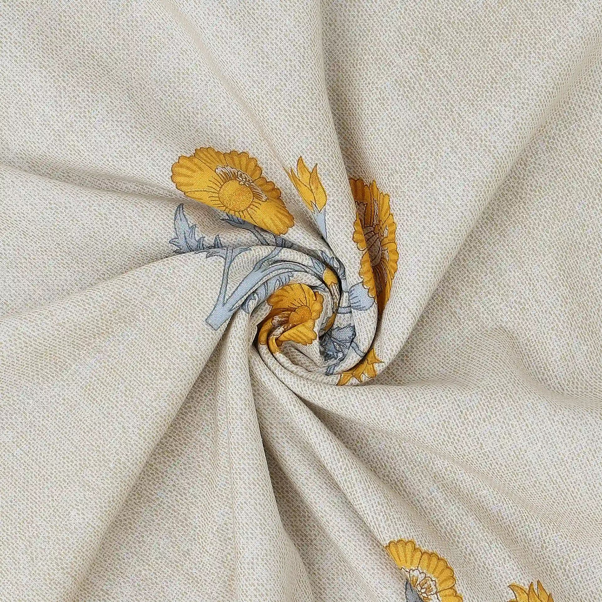 Indian Heritage 144 TC 100% Cotton Ochre Double Dohar | Chippa Lane