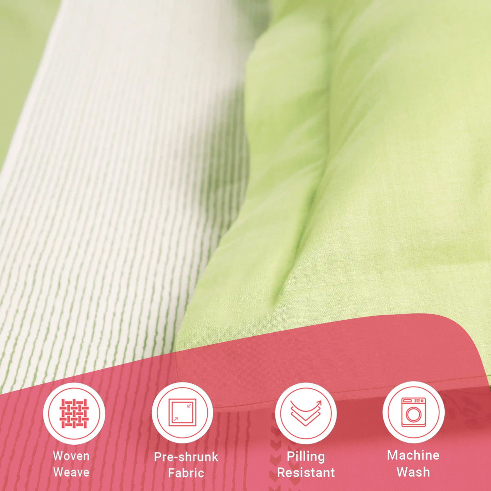 Indian Heritage 144 TC 100% Cotton Indian Moss Single Bedsheet Set | Chippa Lane