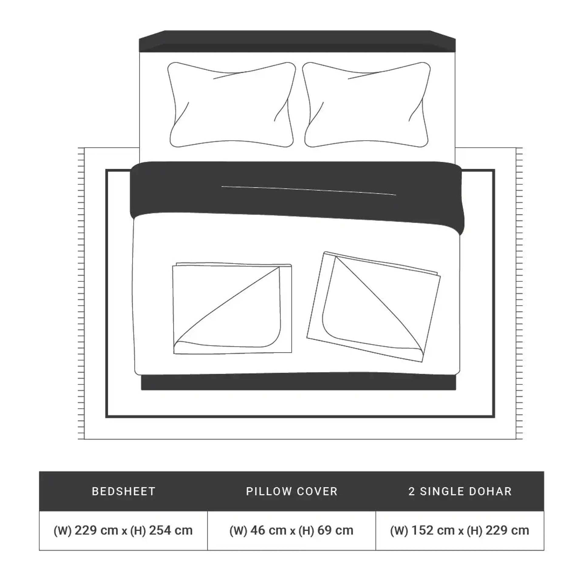 Floral Geometric 144 TC Cotton Beige Double Bedding Set | Mishella