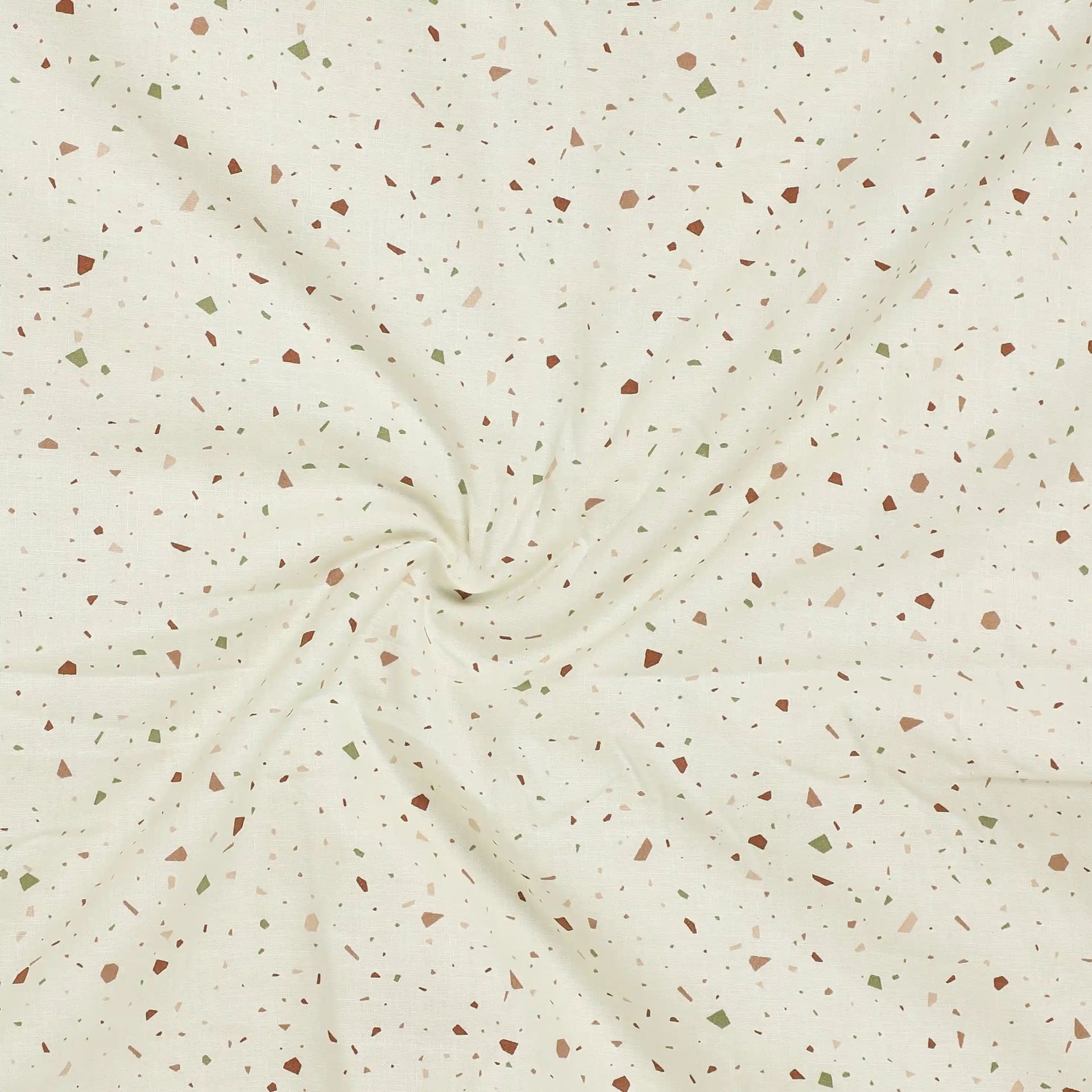 Floral Geometric 144 TC 100% Cotton Cream Bloom Double Dohar | Mishella