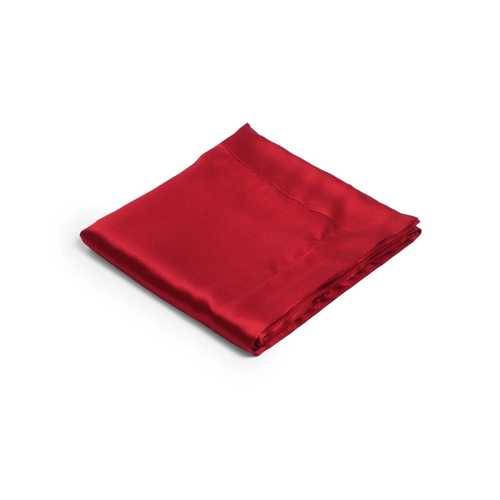 Solid Dyed 100% Mulberry Silk Garnet Double Silk Pillow Cover | Lisseto