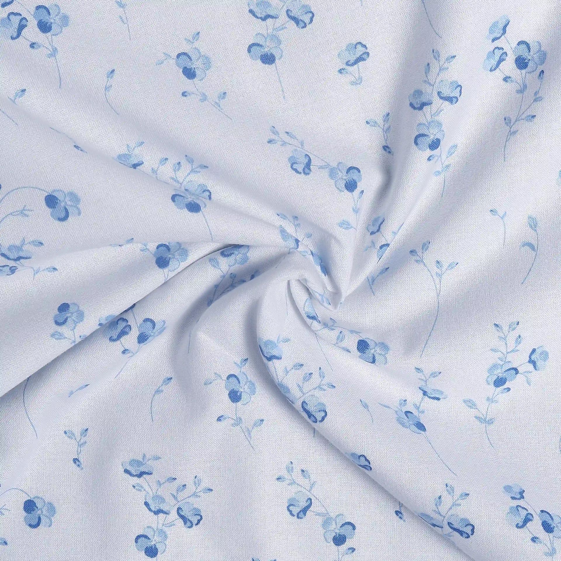 Geometric 144 TC 100% Cotton Blue Double Dohar | Bloomshire Classic