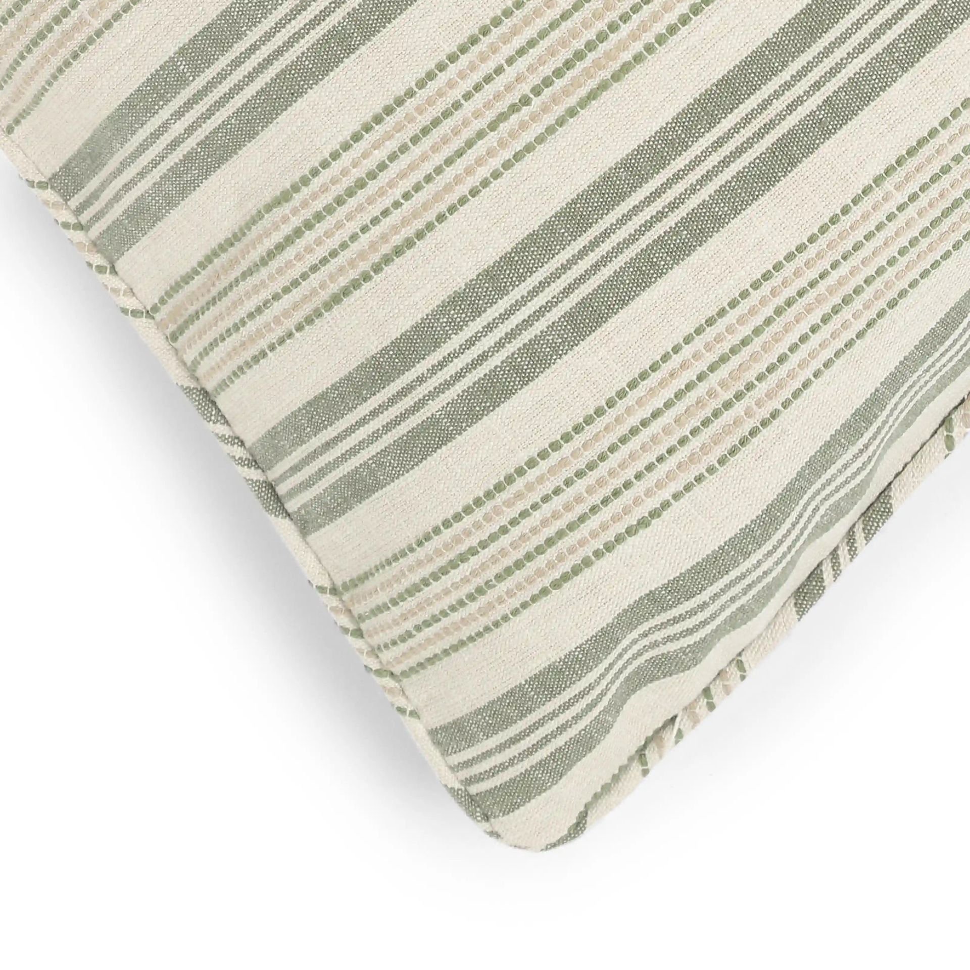 Geometric Cotton Blend Sage Meadow Cushion Cover | Espricia