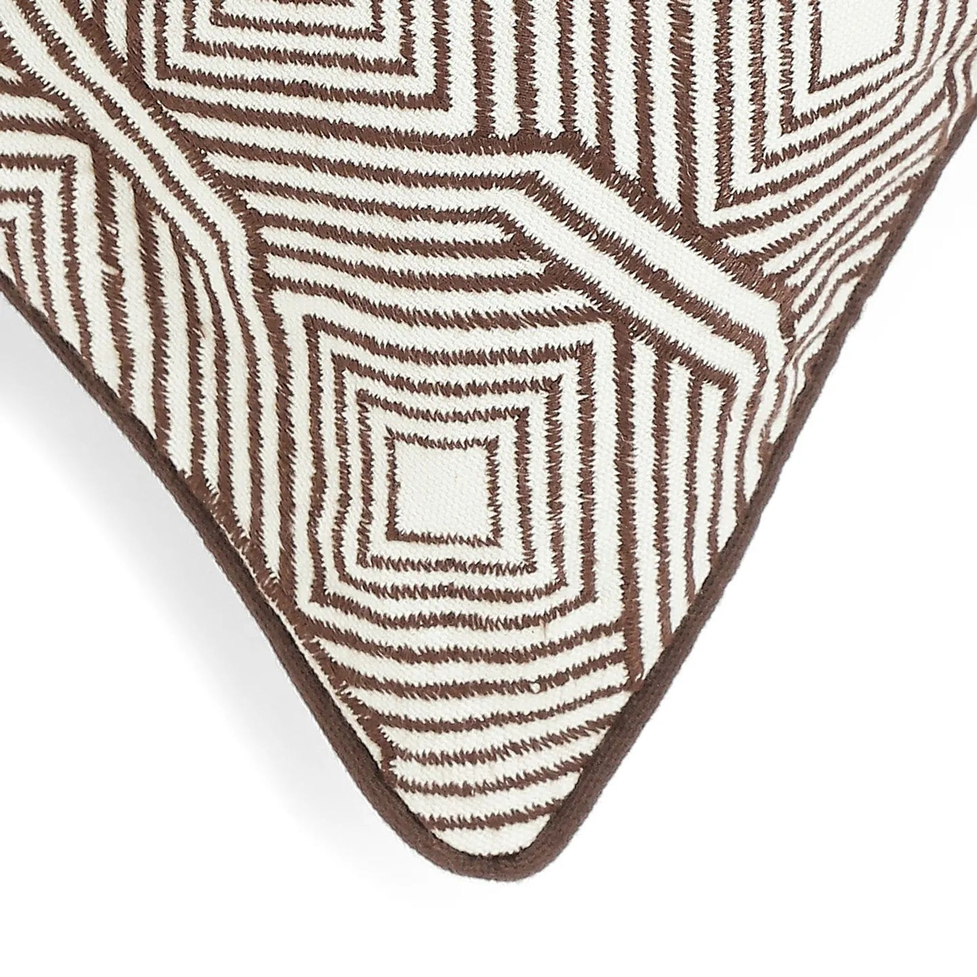 Geometric 100% Cotton Honey Glaze Cushion Cover | Espricia