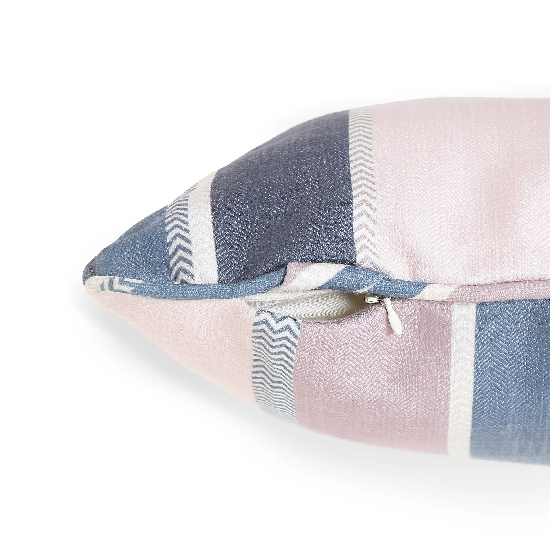 Geometric 100% Polyester Violet Cushion Cover | Espricia