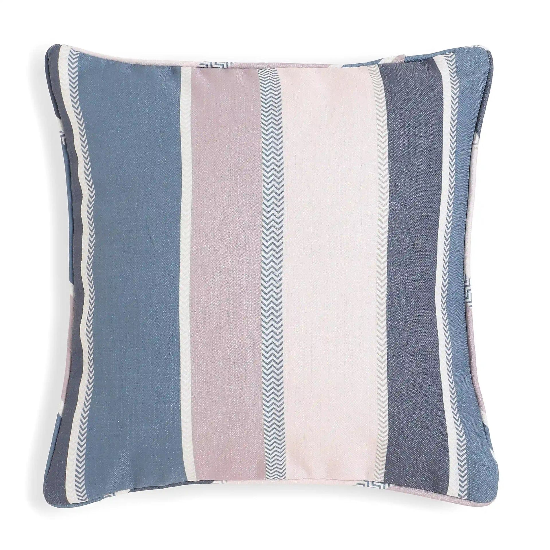 Geometric 100% Polyester Violet Cushion Cover | Espricia