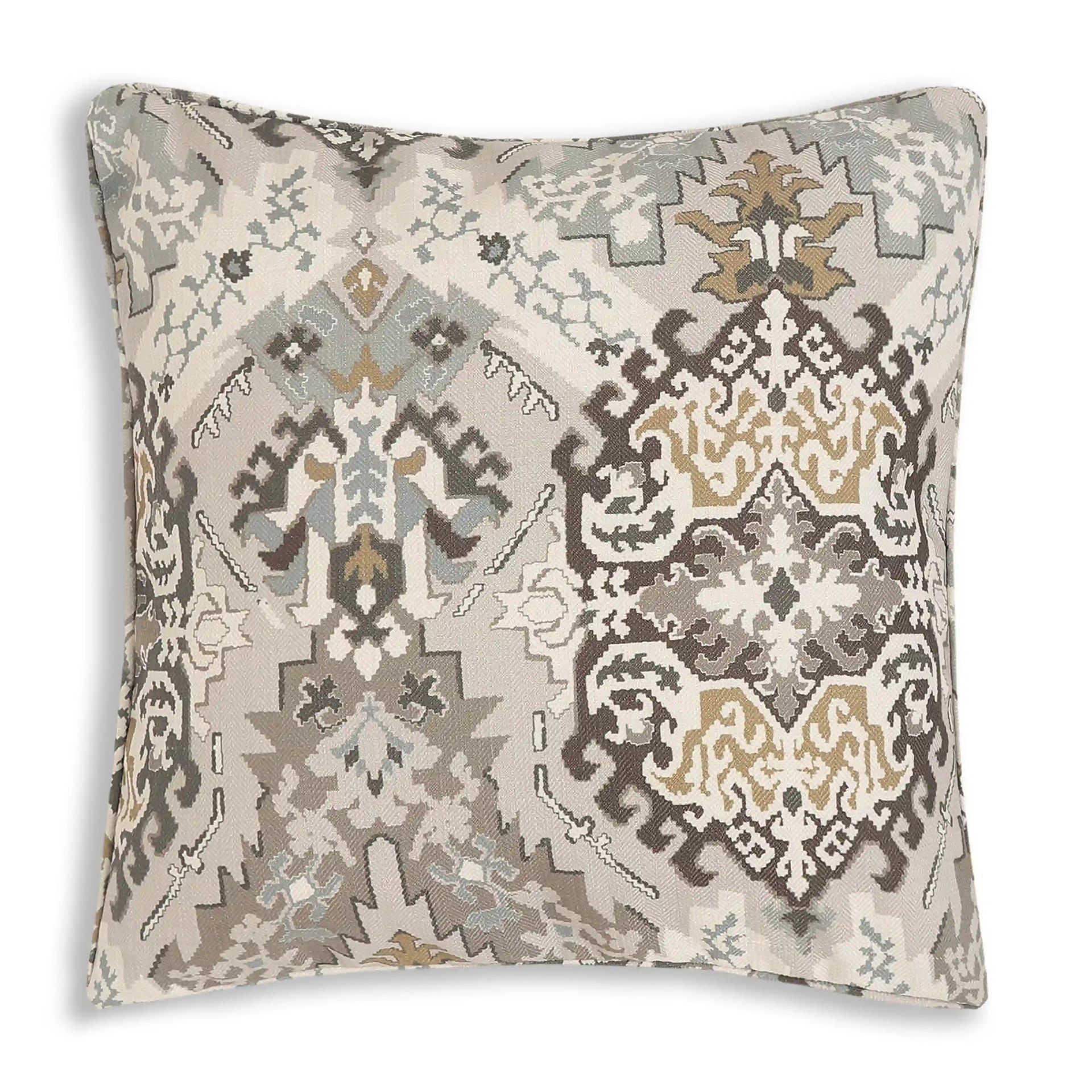 Ethnic 100% Polyester Earthy Bliss Cushion Cover | Espricia