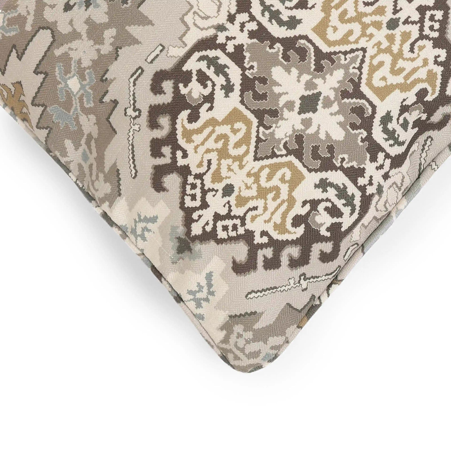 Ethnic 100% Polyester Earthy Bliss Cushion Cover | Espricia