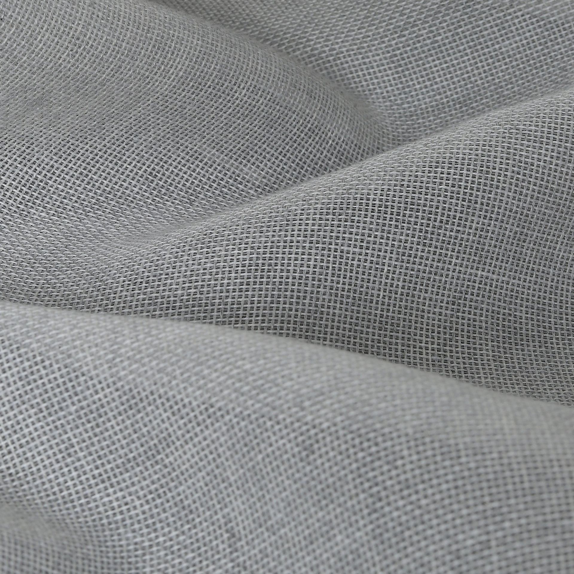 Sheer Cotton Polyester blend Silver Set of 2 Long Door Curtains | Velina