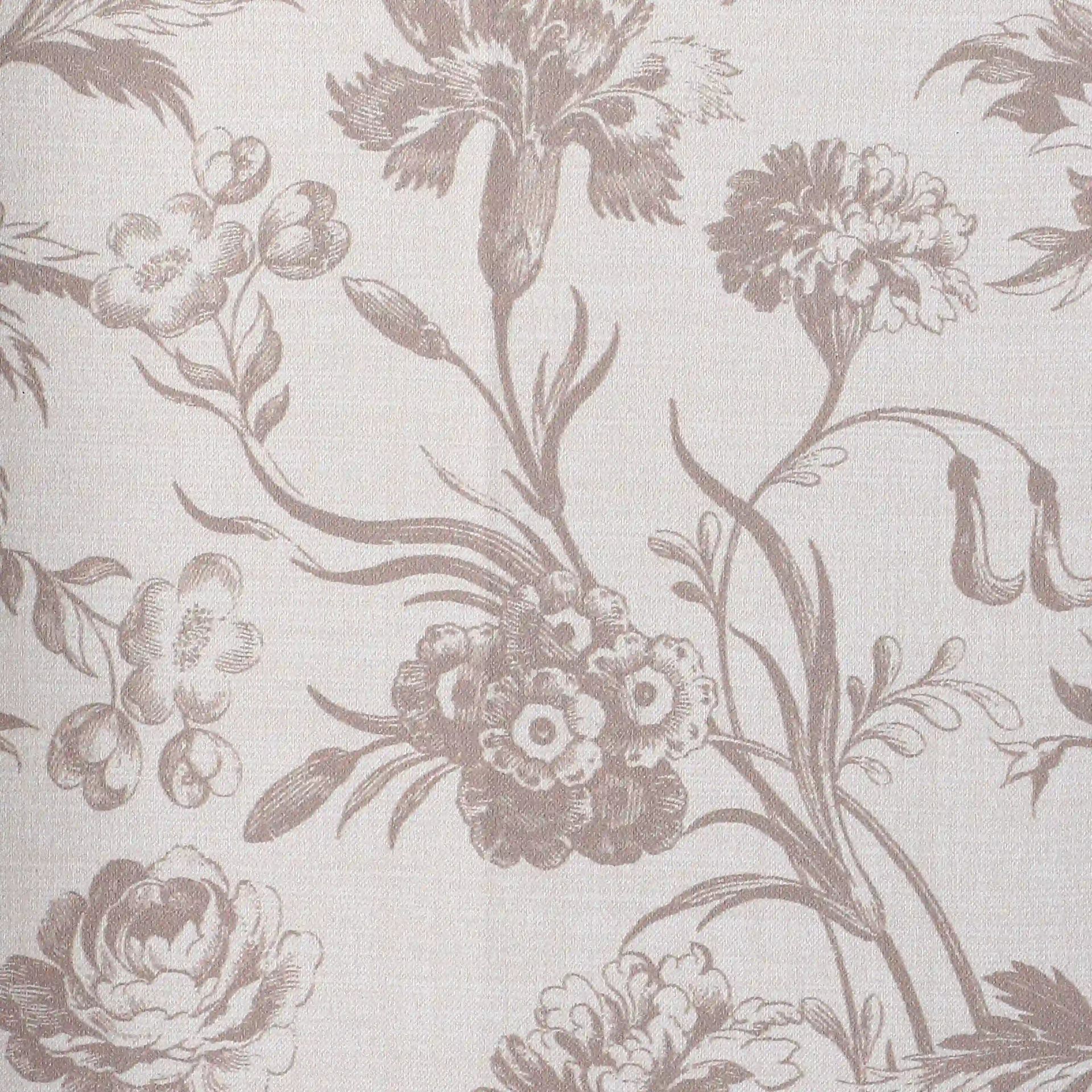 Floral 100% Polyester Walnut Set of 2 Door Curtains | Bloomshire Classic