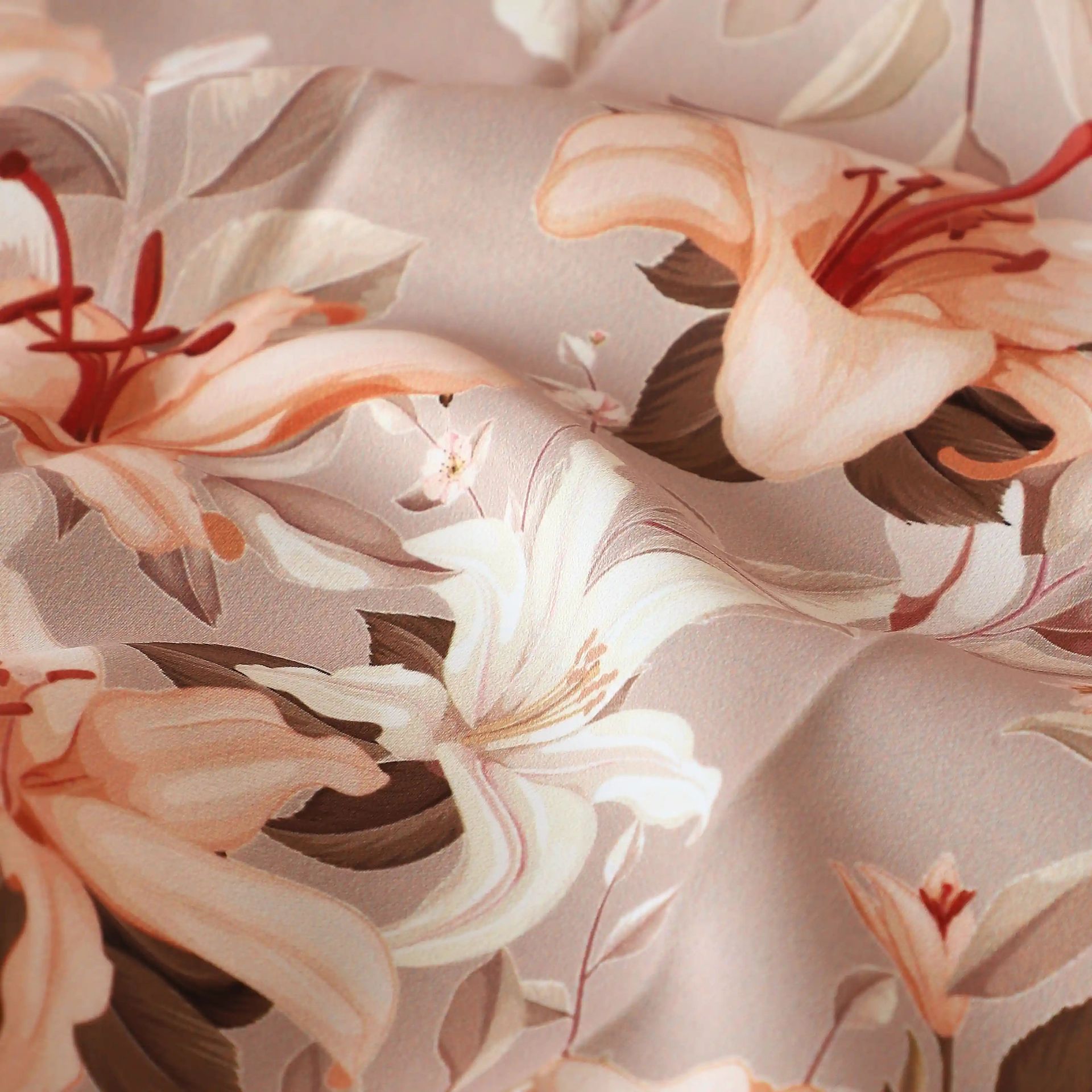 Floral 100% Polyester Coral Set of 2 Window Curtains | Bloomshire Classic