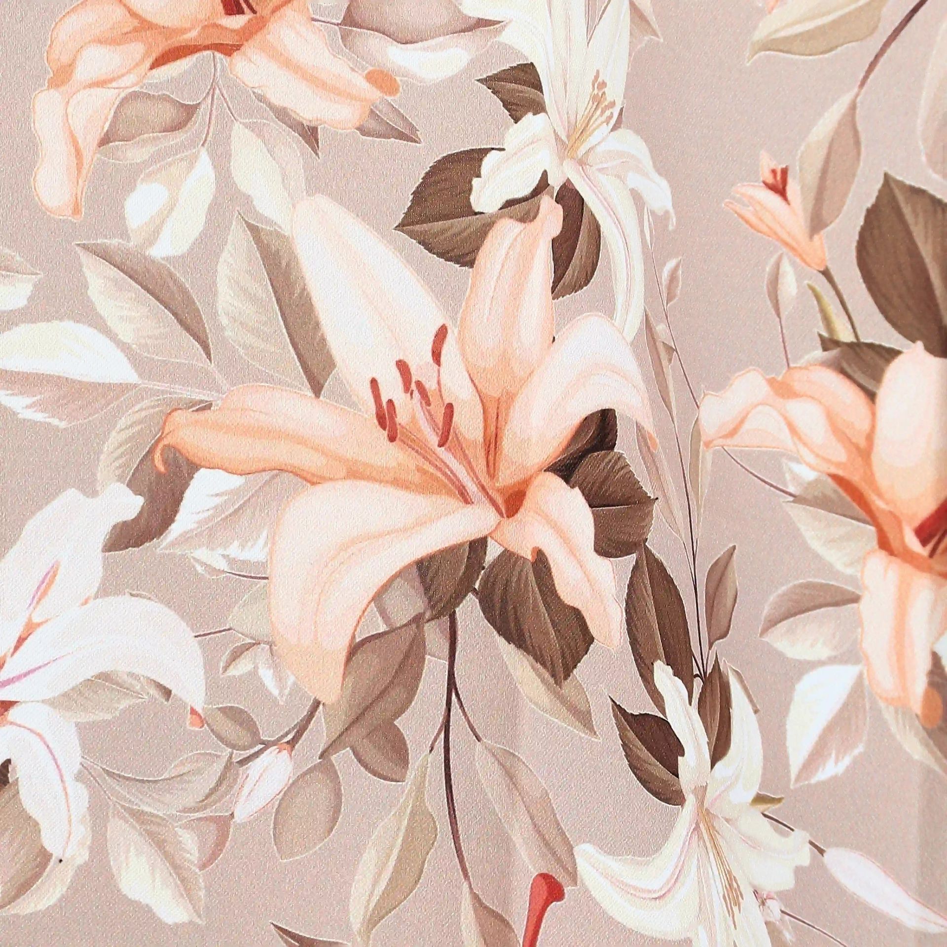 Floral 100% Polyester Coral Set of 2 Window Curtains | Bloomshire Classic