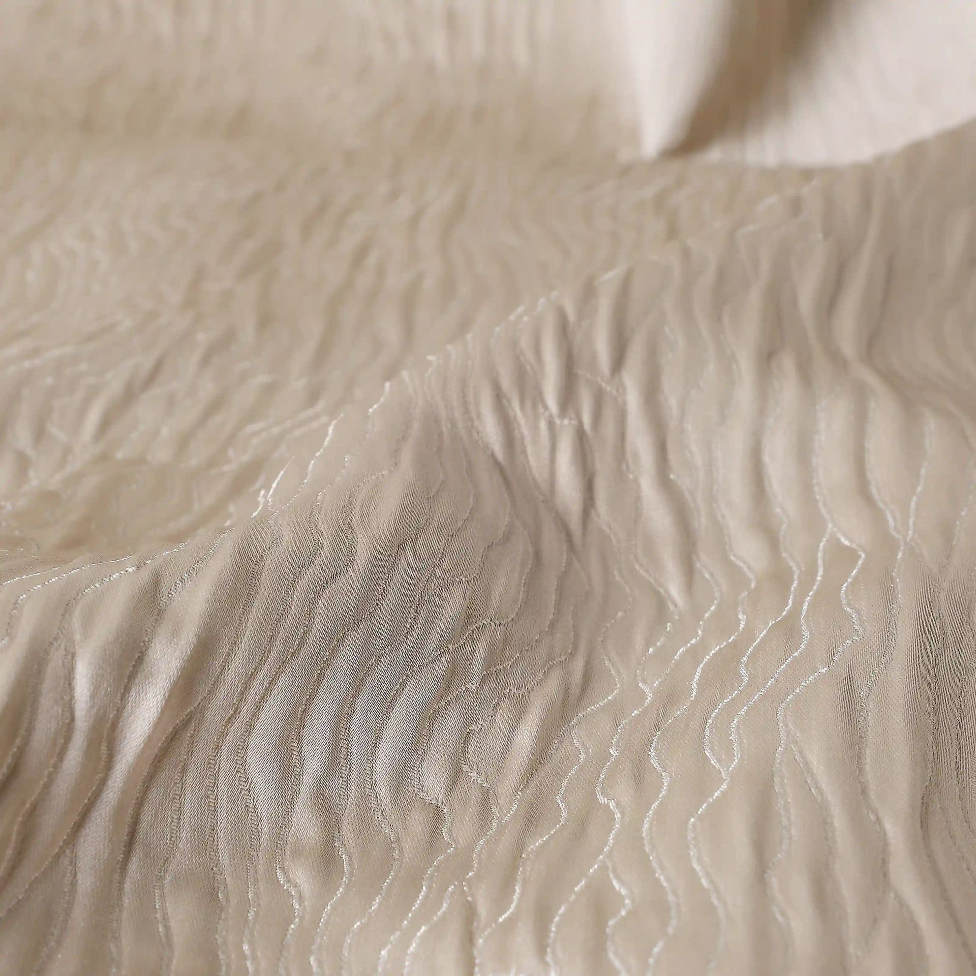 Solid Dyed 100% Polyester Mushroom Set of 2 Long Door Curtains | Pelushe