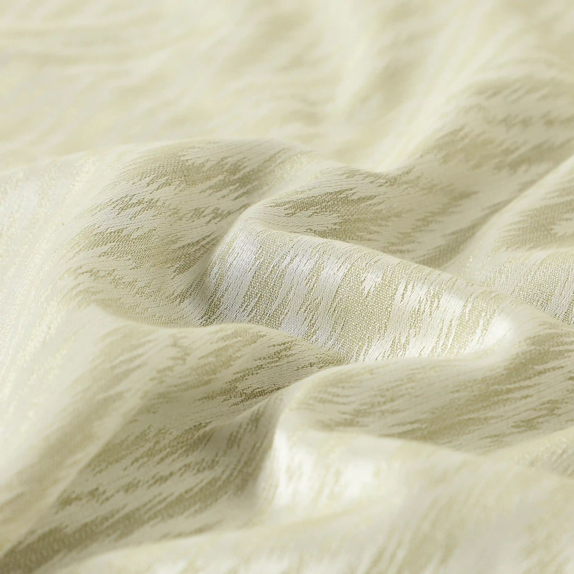 Jacquard Polyester Cotton blend Pollen Set of 2 Window Curtains | De Jacquard Classic