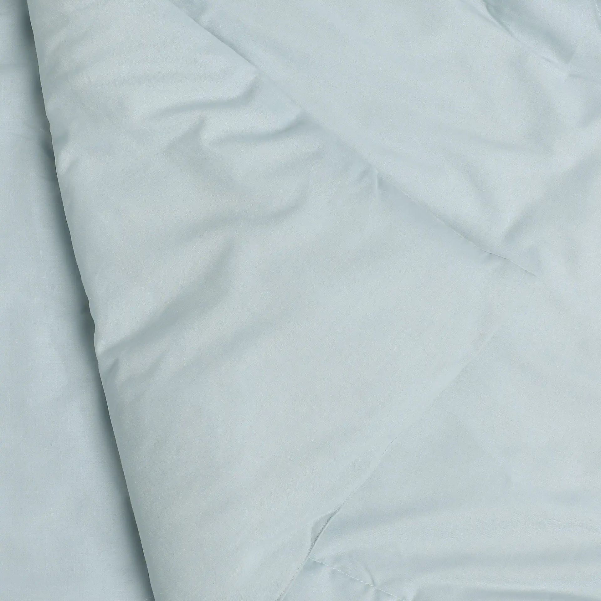 Solid Dyed 120 GSM Cotton Blue Sky Double Comforter | Paleto