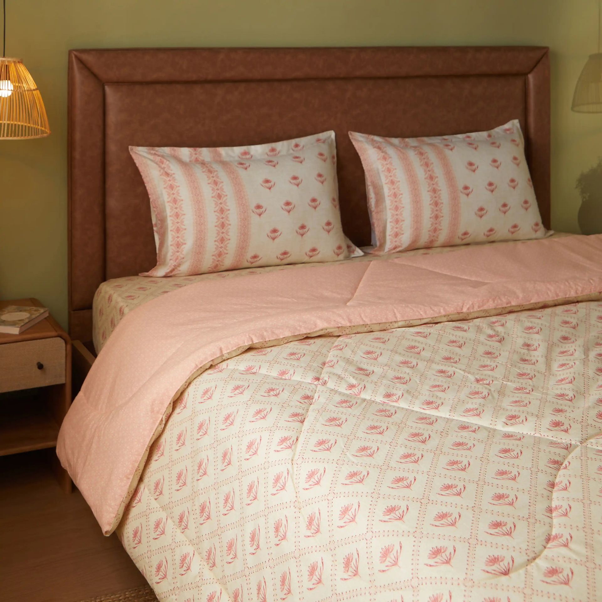 Indian Heritage  GSM 100% Cotton Red Double Comforter | Chippa Lane