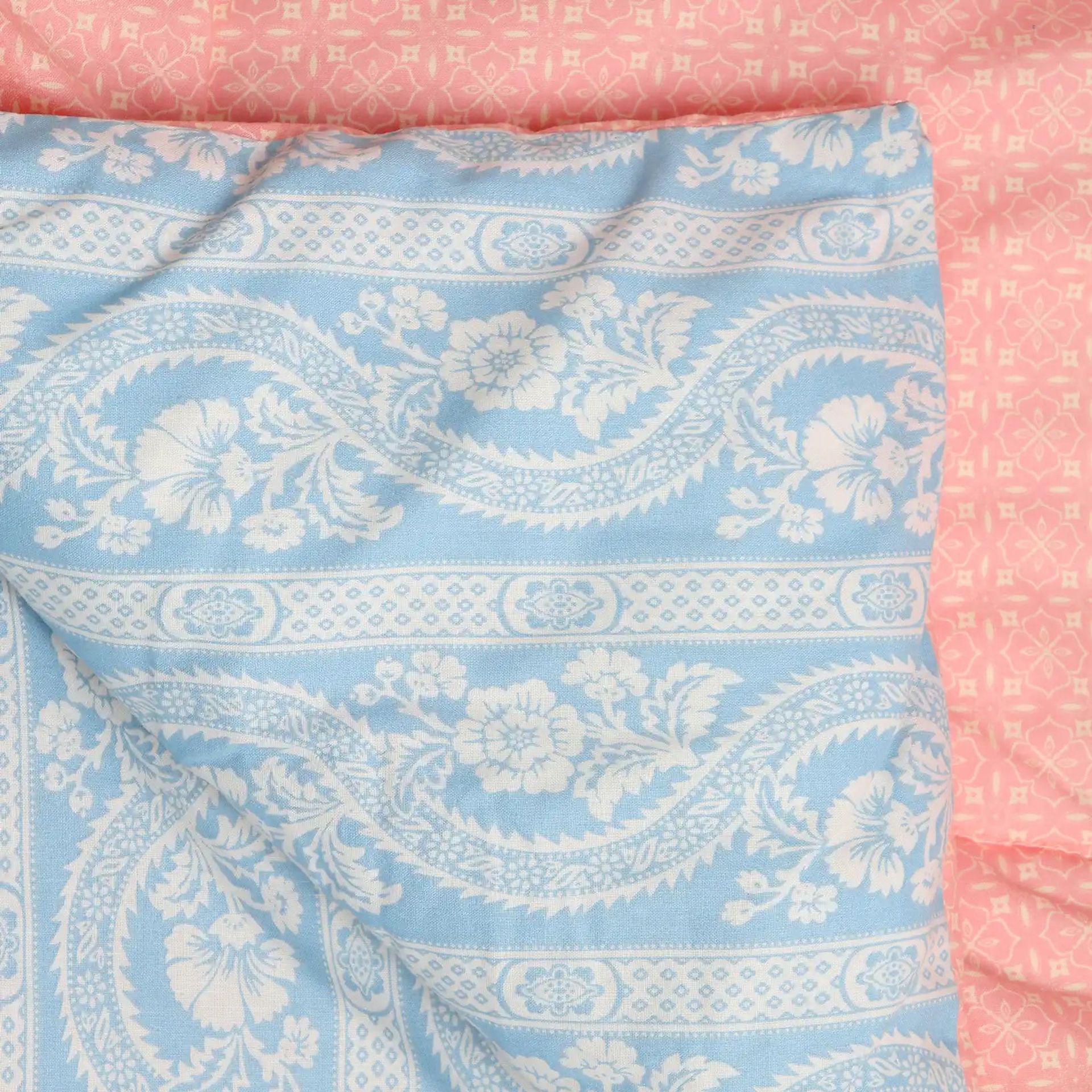 Indian Heritage  GSM 100% Cotton Light Blue Double Comforter | Chippa Lane