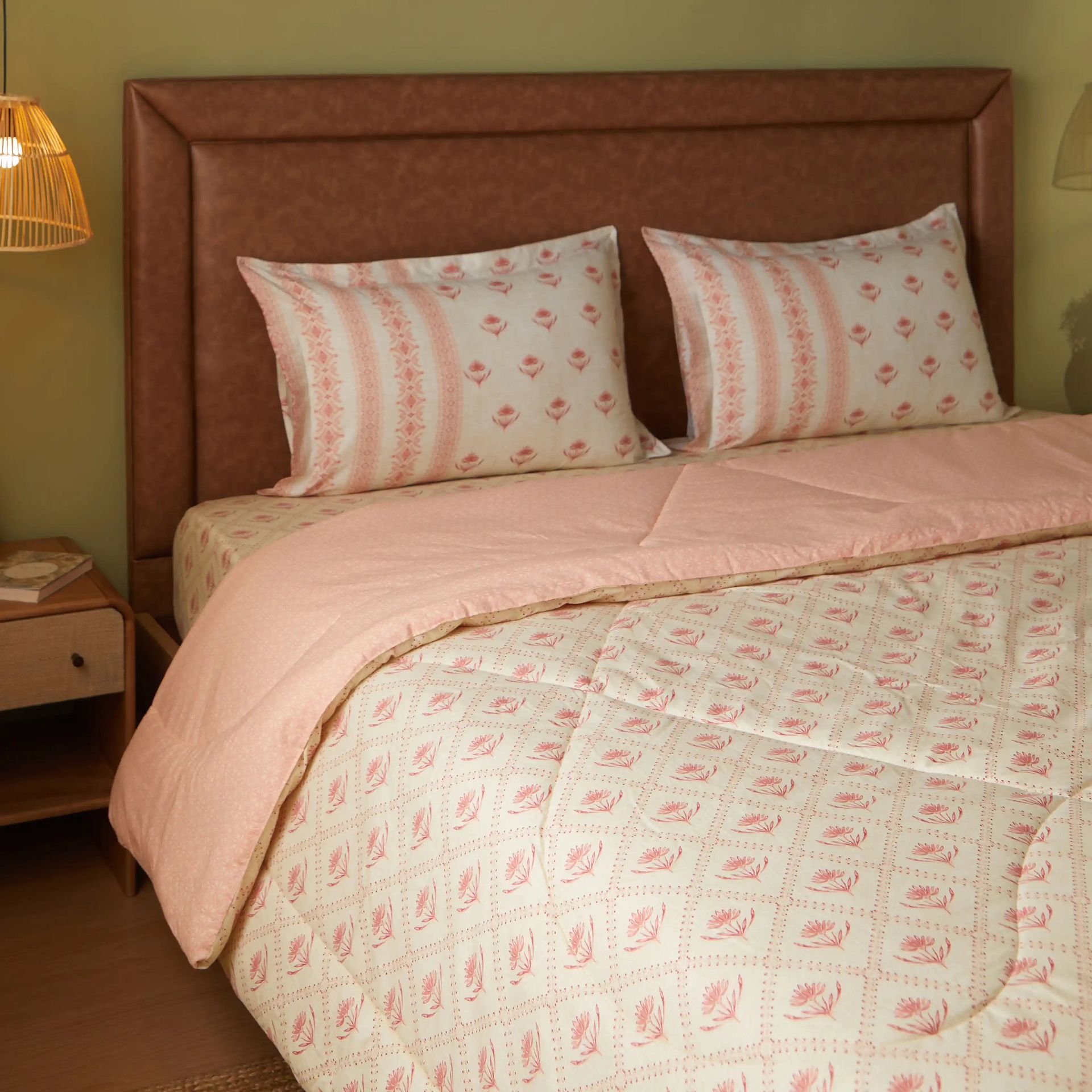 Indian Heritage GSM 100% Cotton Red Double Comforter | Chippa Lane