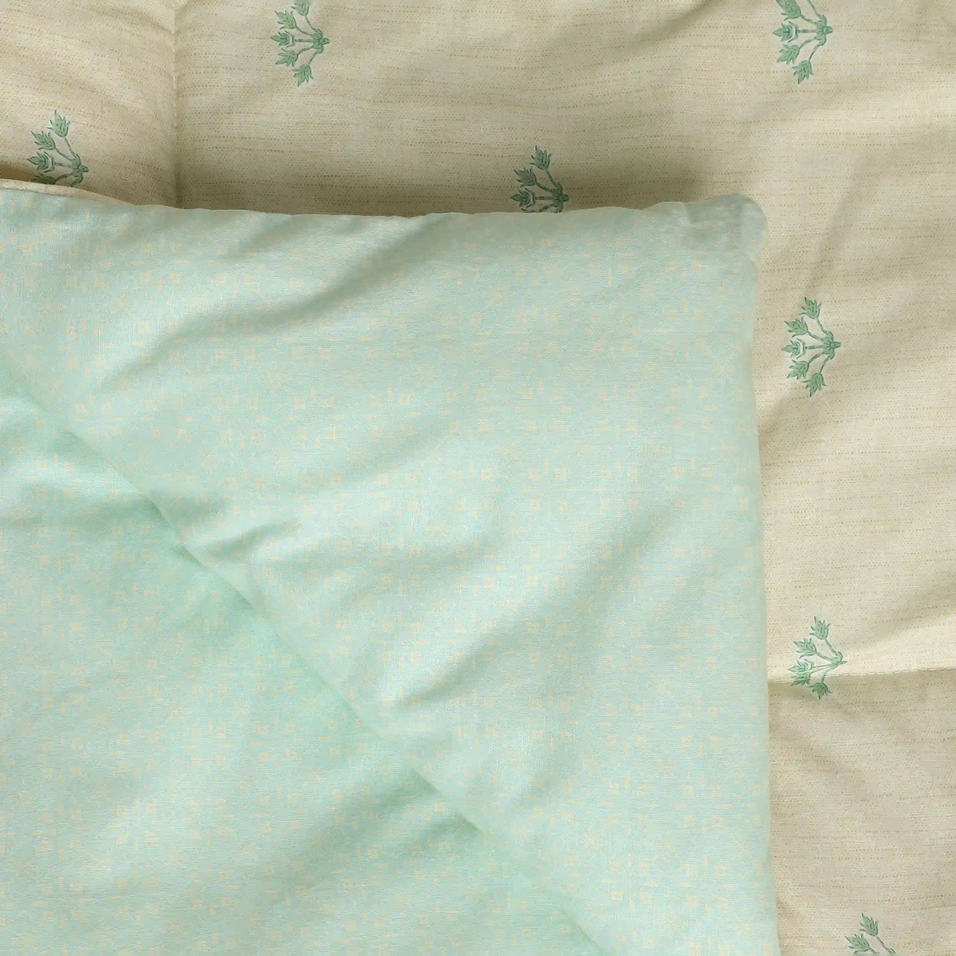 Indian Heritage  GSM 100% Cotton Sage Double Comforter | Chippa Lane
