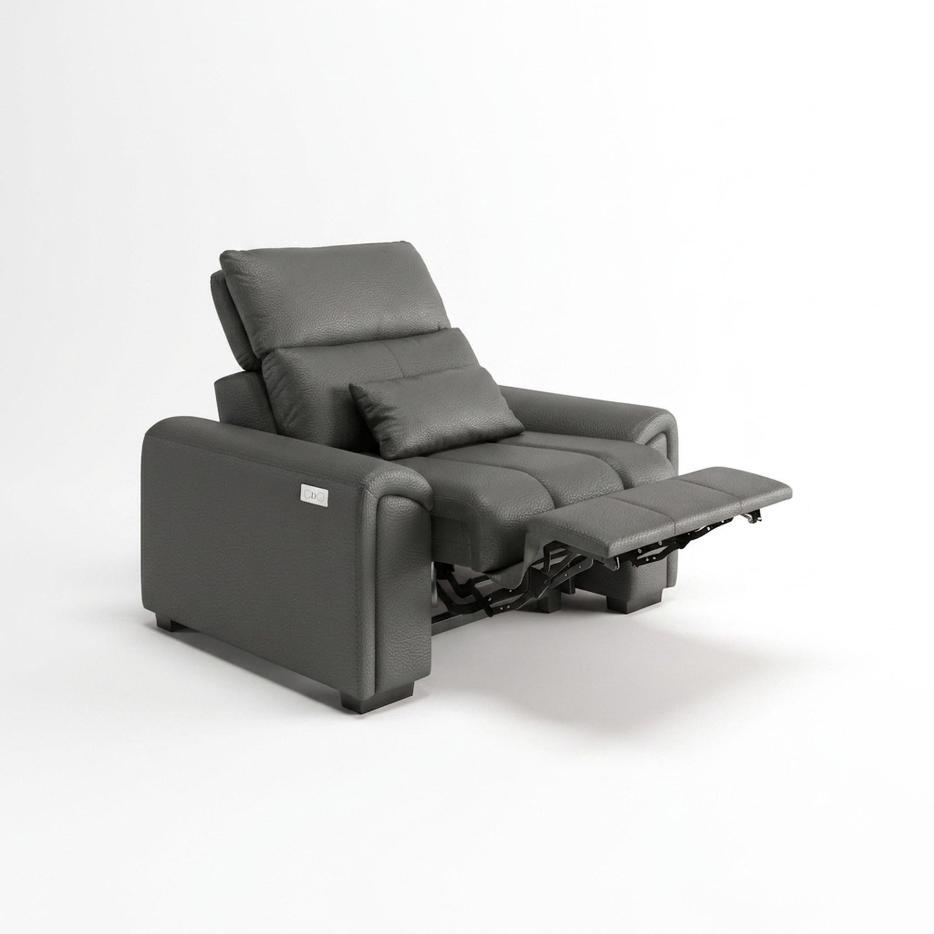 Eldur Relaxed Seat, 1 Seater ( 1 RR), Chelsea Grey Aura Leather Essential