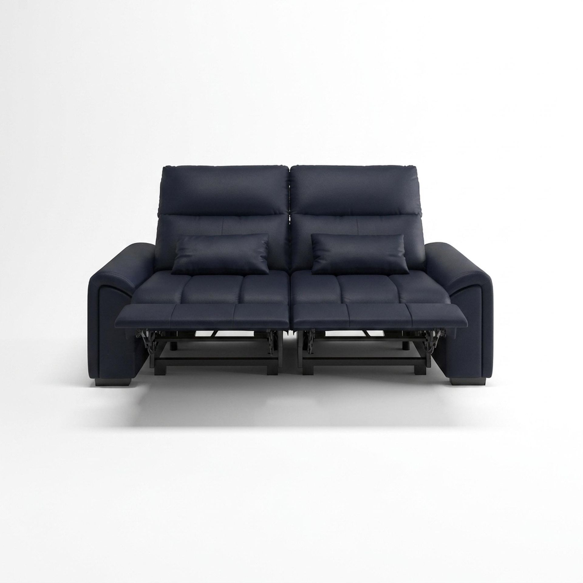 Eldur Relaxed Seat, 2 Seater ( 2 RR), Arctic Blue Zenith Leather Essential