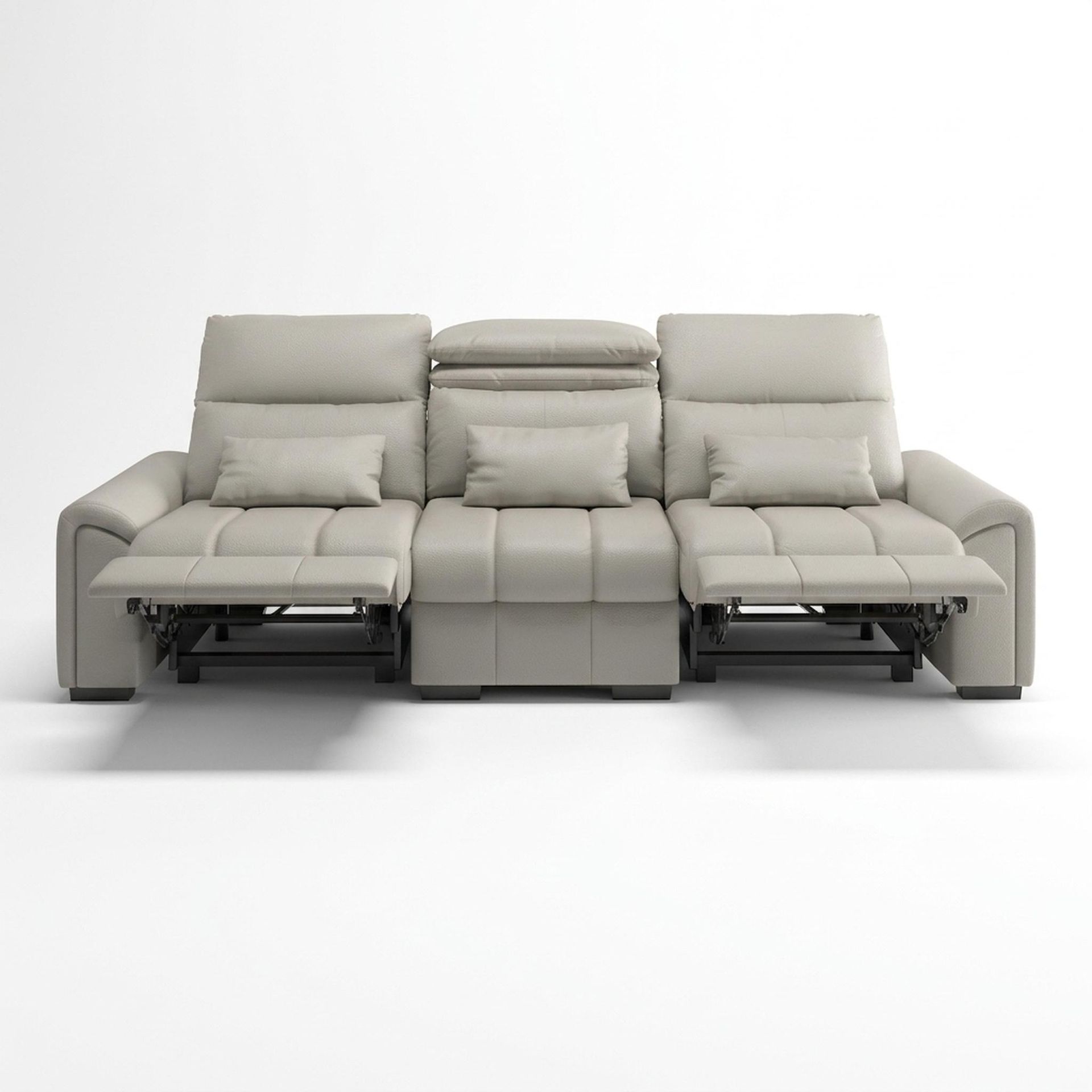 Eldur Relaxed Seat, 3 Seater (2 RR), Alabaster Veil Vegan Leather