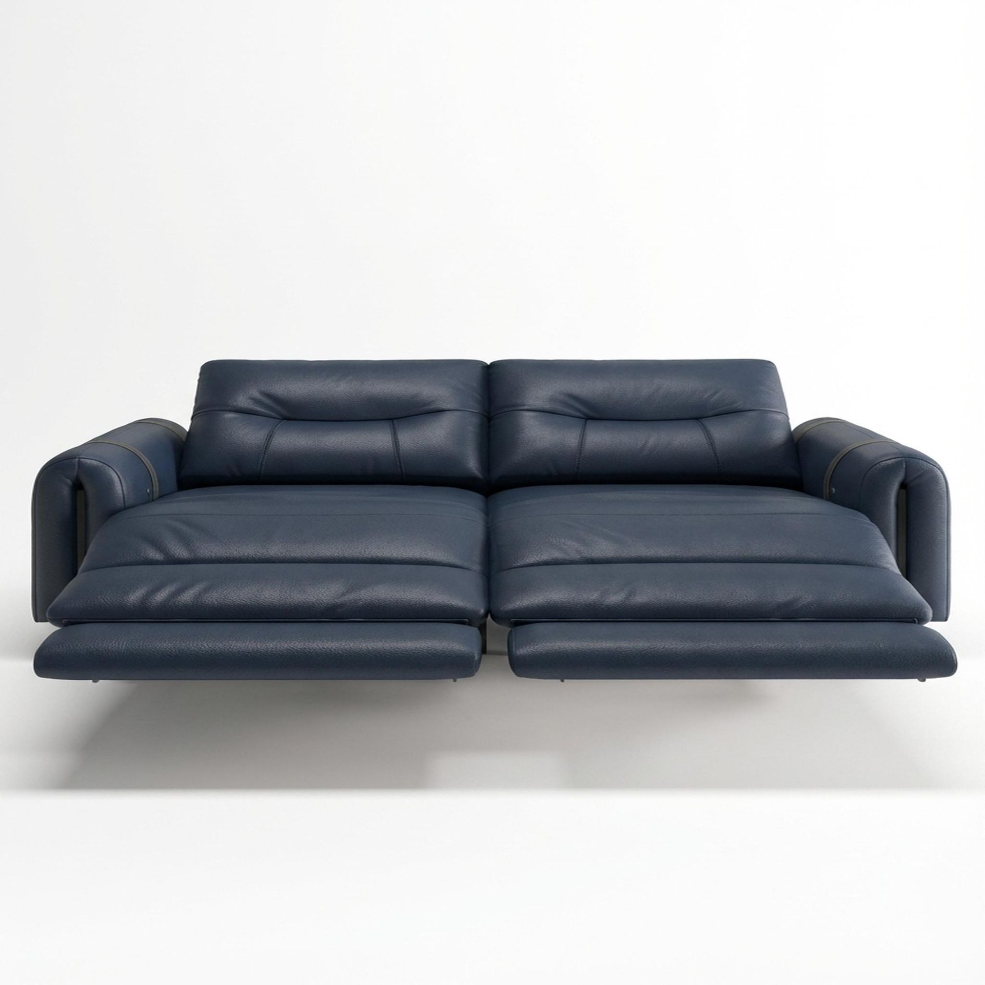 Fergus Relaxed Seat,Electric Recliner Mechanism, 2 Seater ( 2 RR), Cobalt Vegan Leather