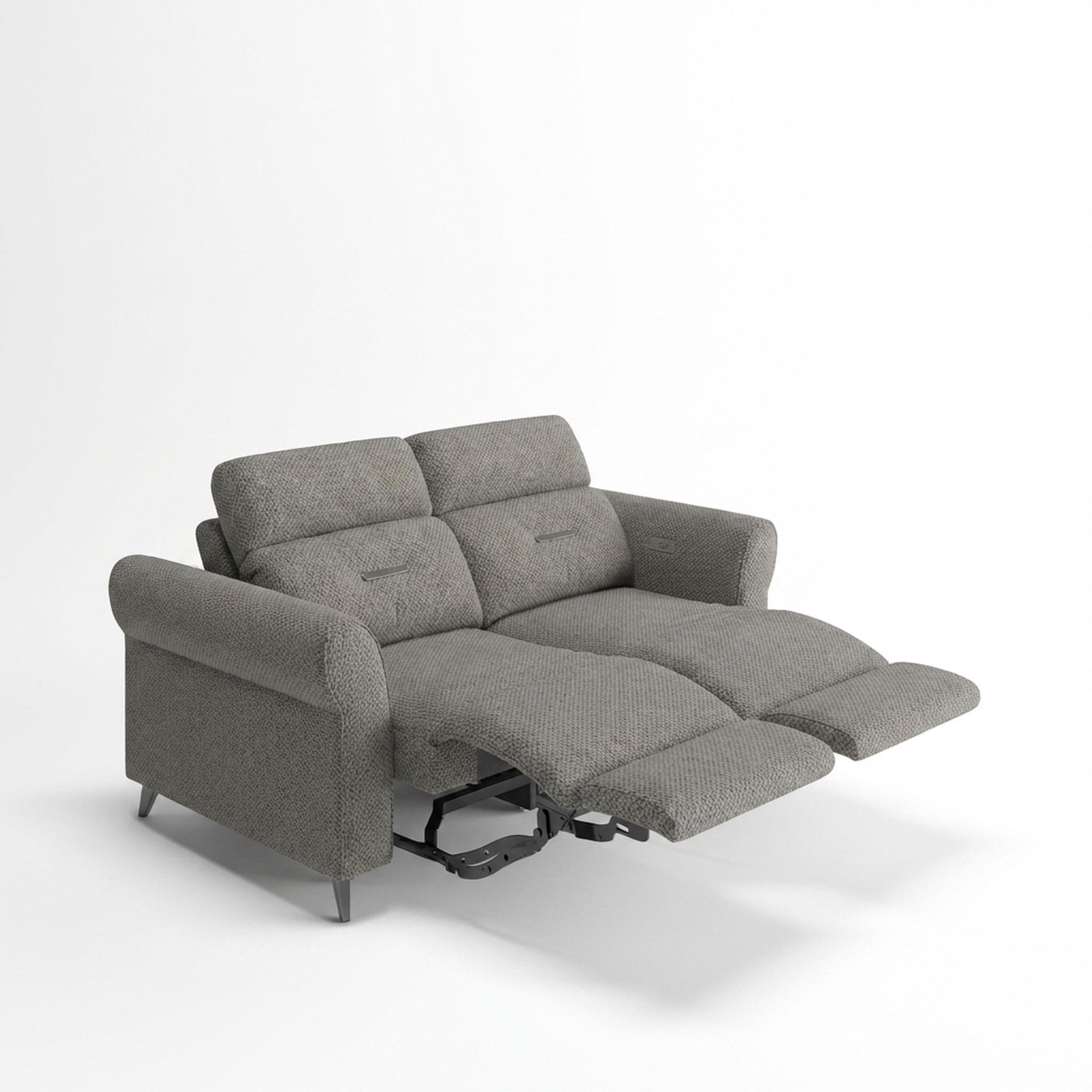 Florian Compact Seat,Electric Recliner Mechanism, 2 Seater ( 2 RR), Clay Beige Elite