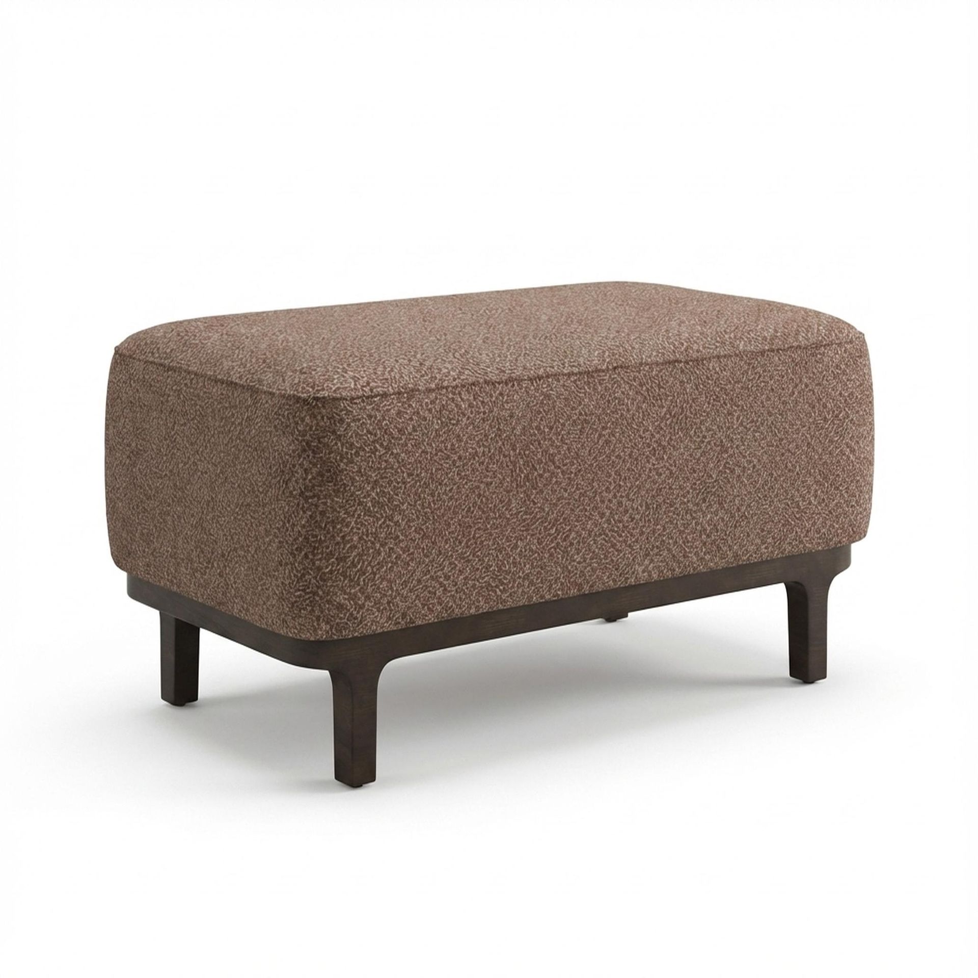 Hayden Home Premium Classic Serenity Bench, Coco Walnut Legs, Essential Ballet Slipper Upholstery