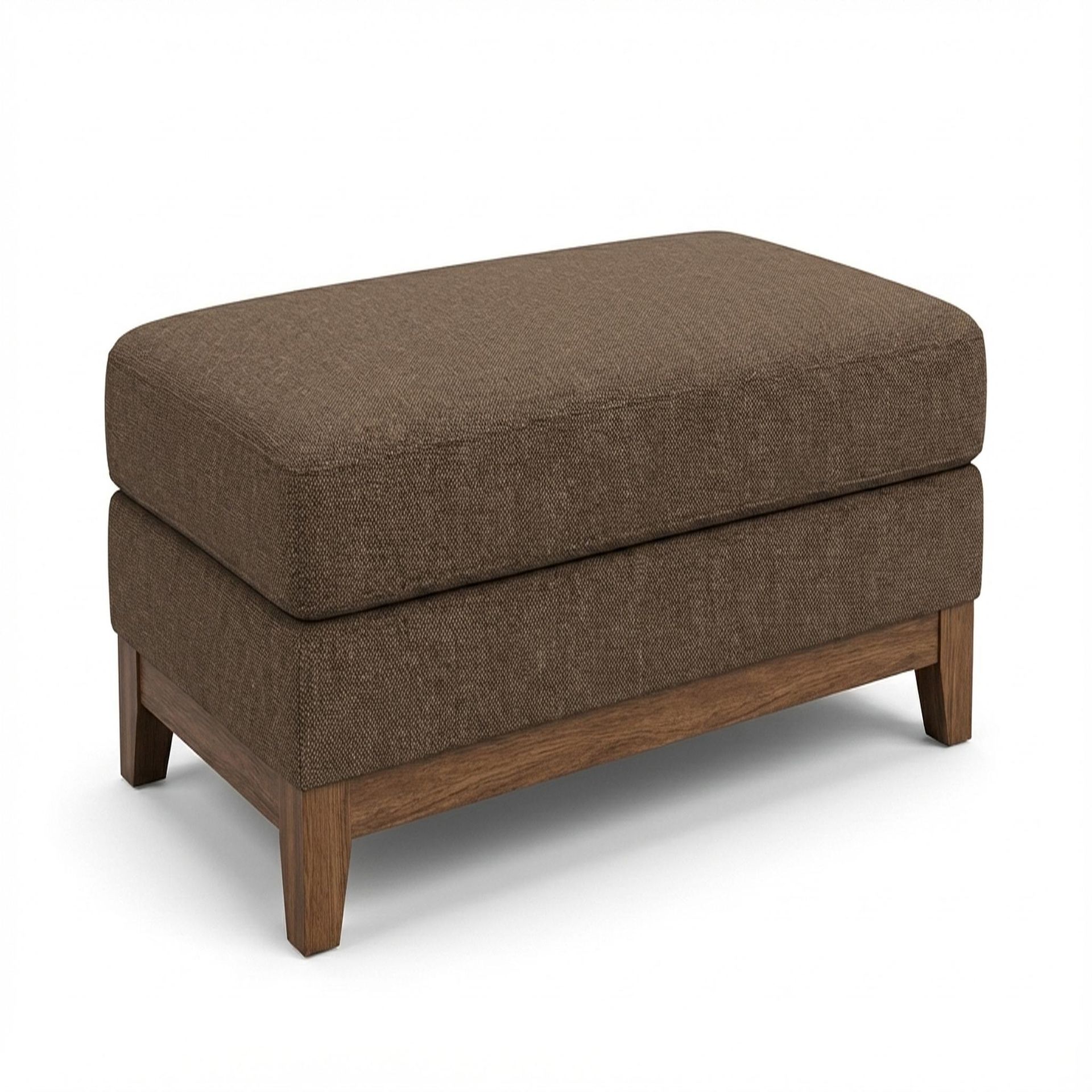 Hayden Home Premium Classic Serenity Bench, Warm Cedar Legs, Essential Ballet Slipper Upholstery