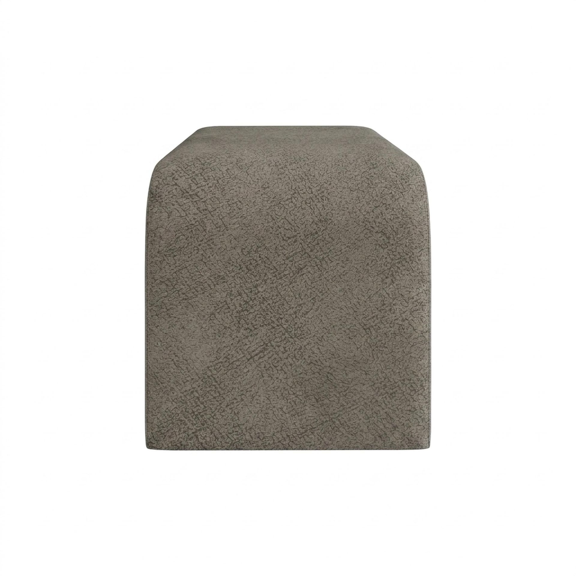 Hayden Home Premium Curved Comfort Bench, Coco Walnut Legs, Essential Biscuit Upholstery