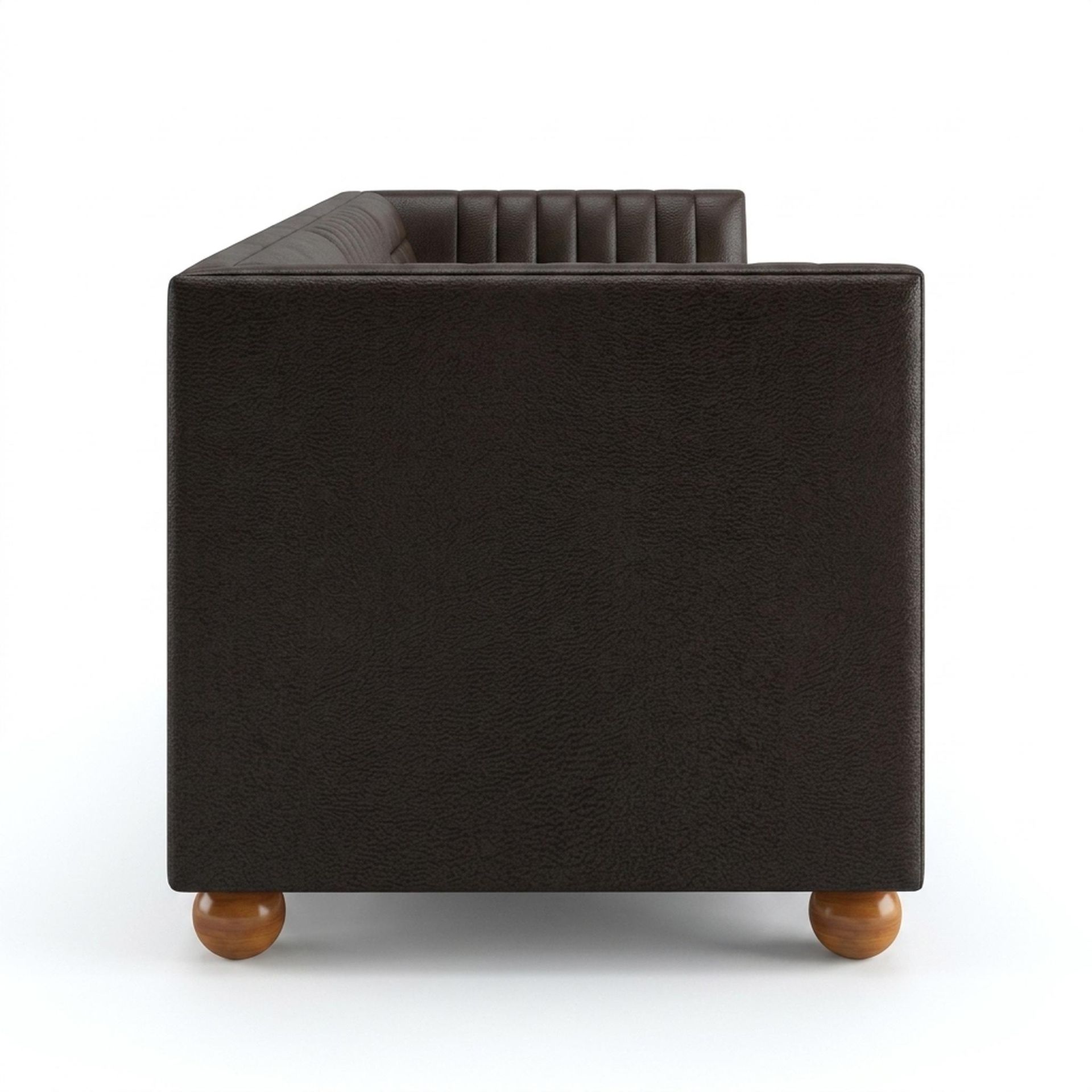 Hayden Home Premium Grove Gather Sofa Bed, Warm Cedar Legs, Essential Beige Brown Upholstery