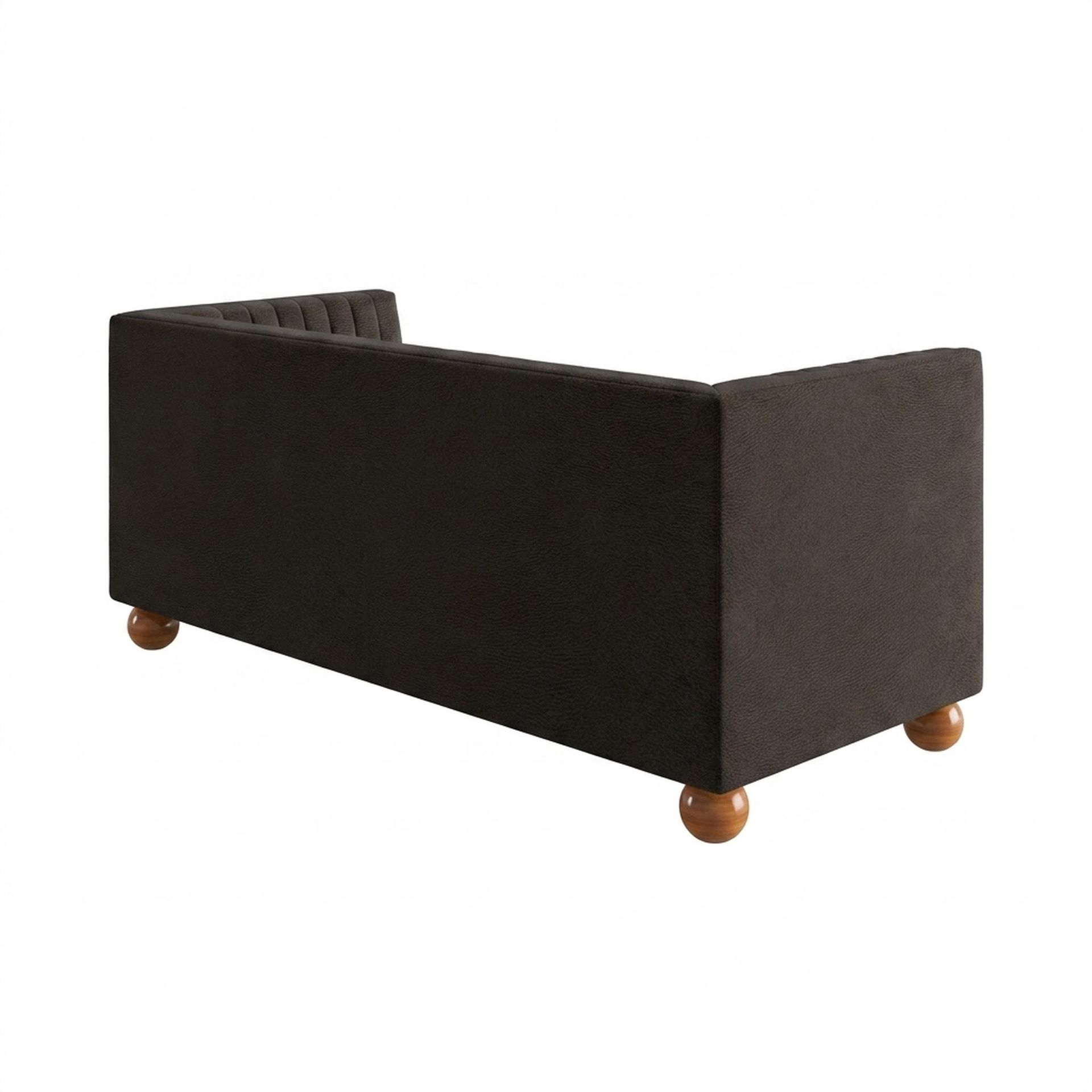Hayden Home Premium Grove Gather Sofa Bed, Warm Cedar Legs, Essential Beige Brown Upholstery