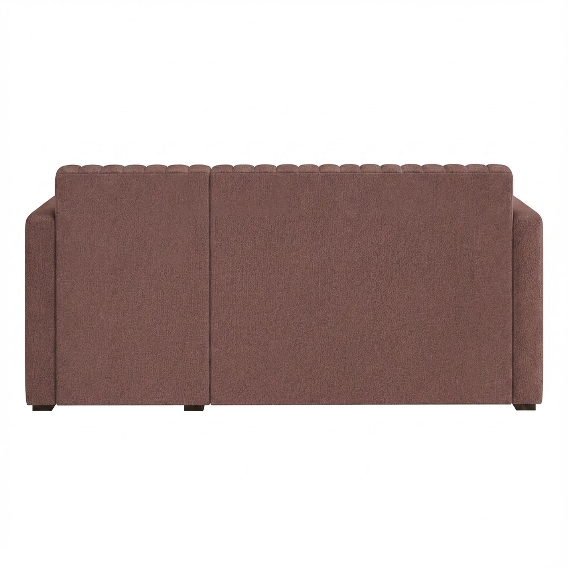 Hayden Home Premium Grove Paradise Sofa Bed, Coco Walnut Legs, Premium Ballet Pink Upholstery