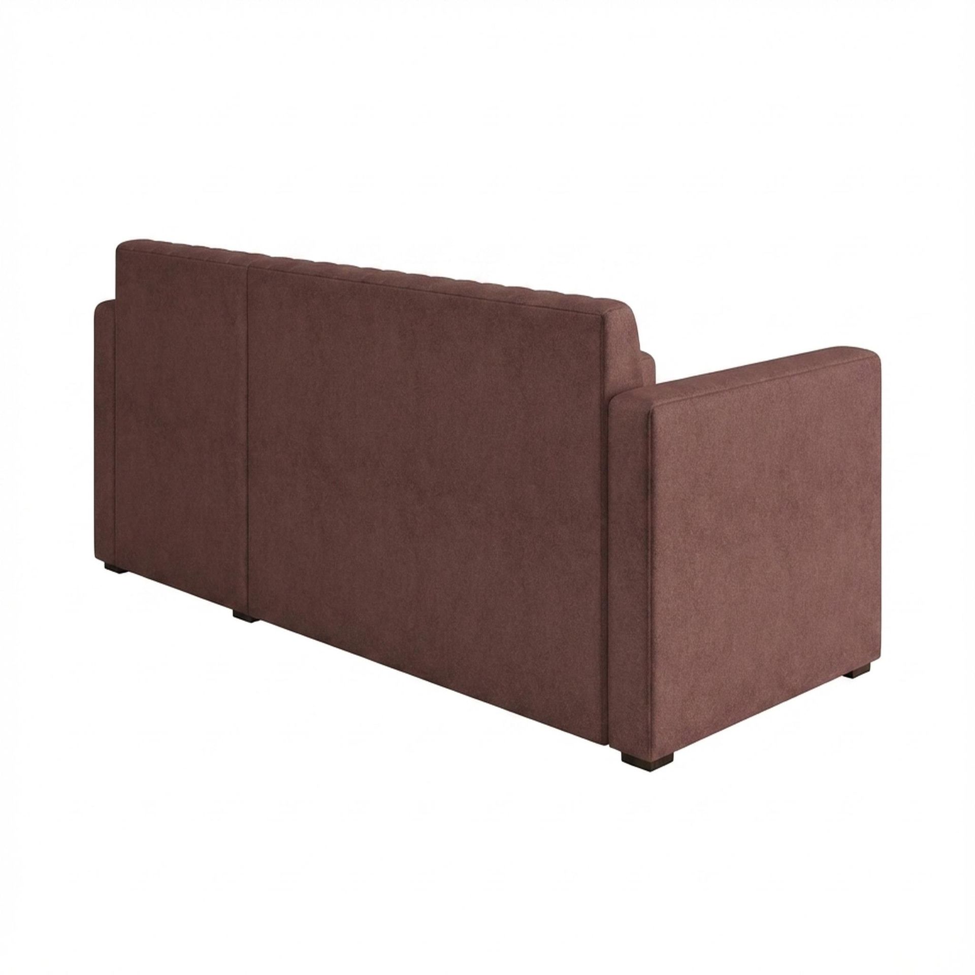 Hayden Home Premium Grove Paradise Sofa Bed, Coco Walnut Legs, Premium Ballet Pink Upholstery