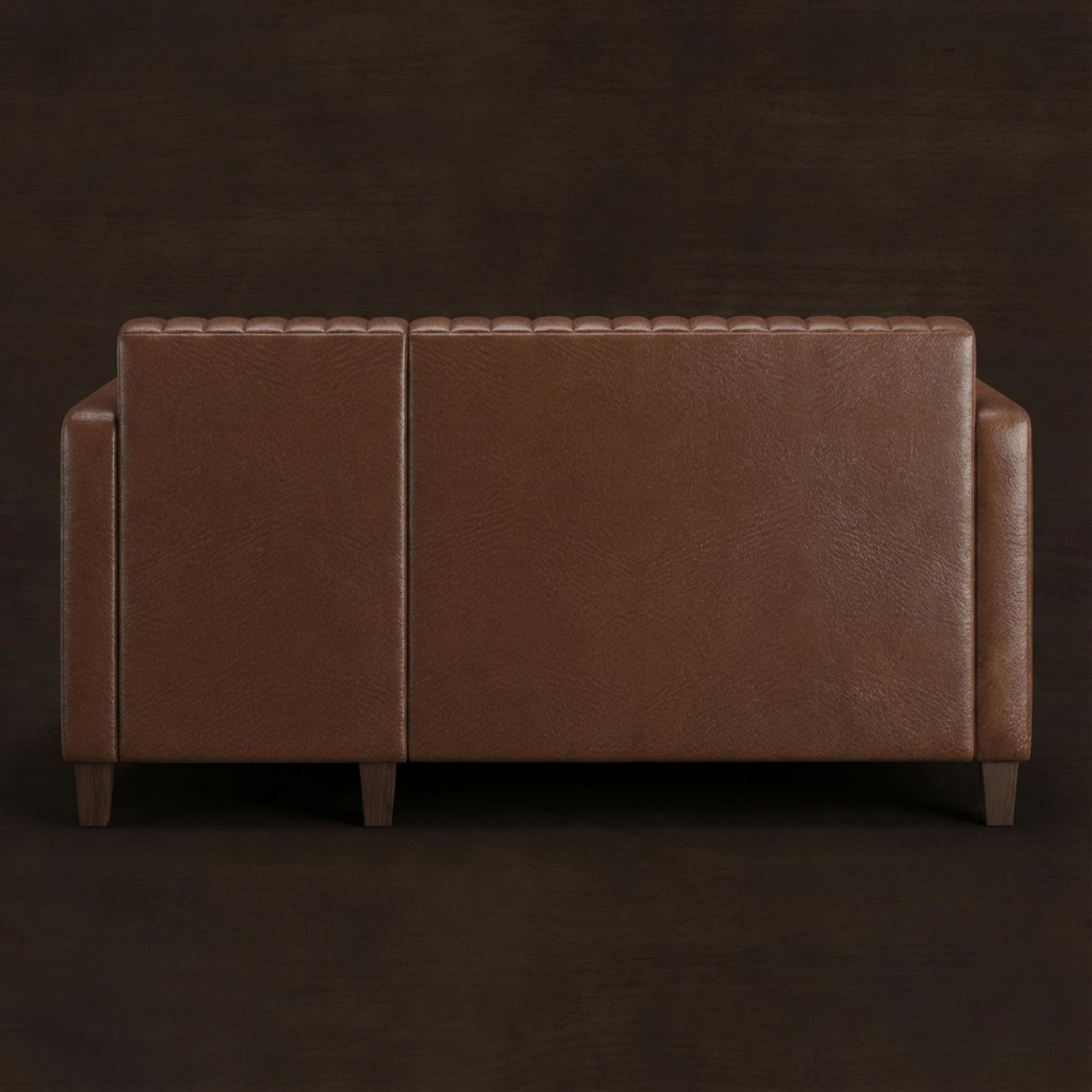 Hayden Home Premium Grove Paradise Sofa Bed, Coco Walnut Legs, Premium Rust Orange Upholstery