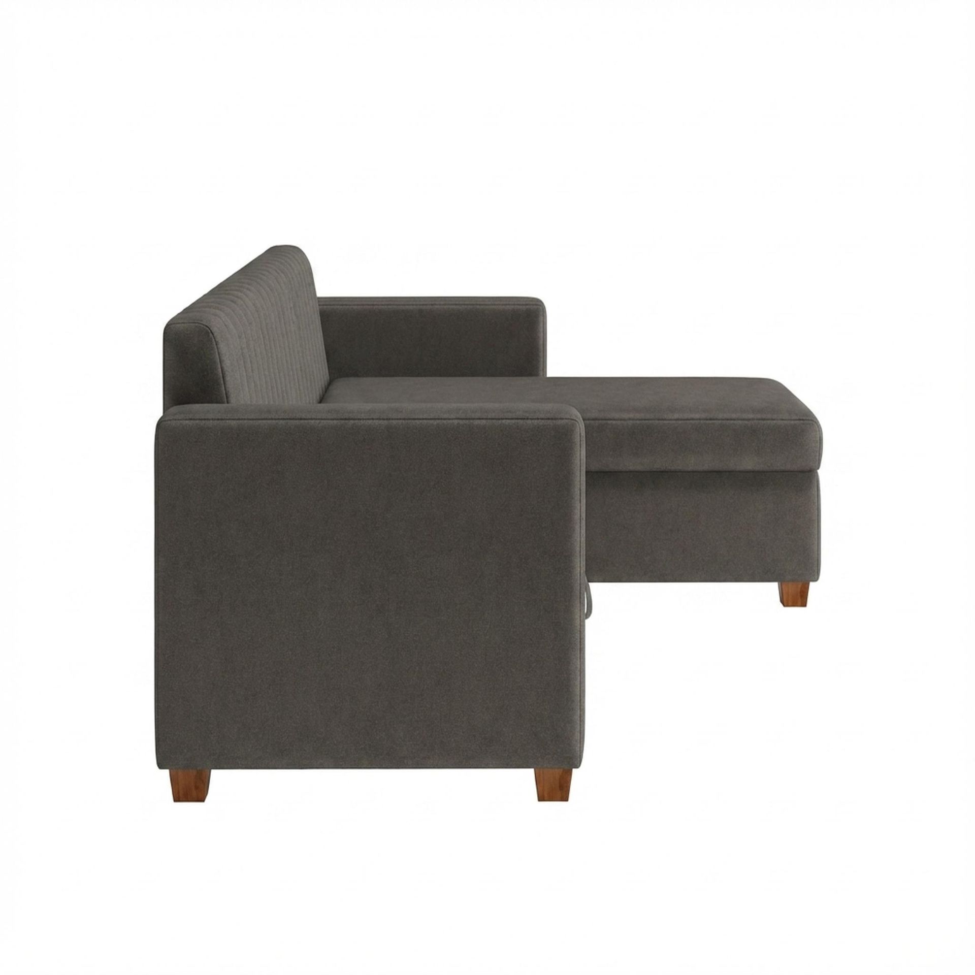 Hayden Home Premium Grove Paradise Sofa Bed, Warm Cedar Legs, Essential Chestnut Brown Upholstery