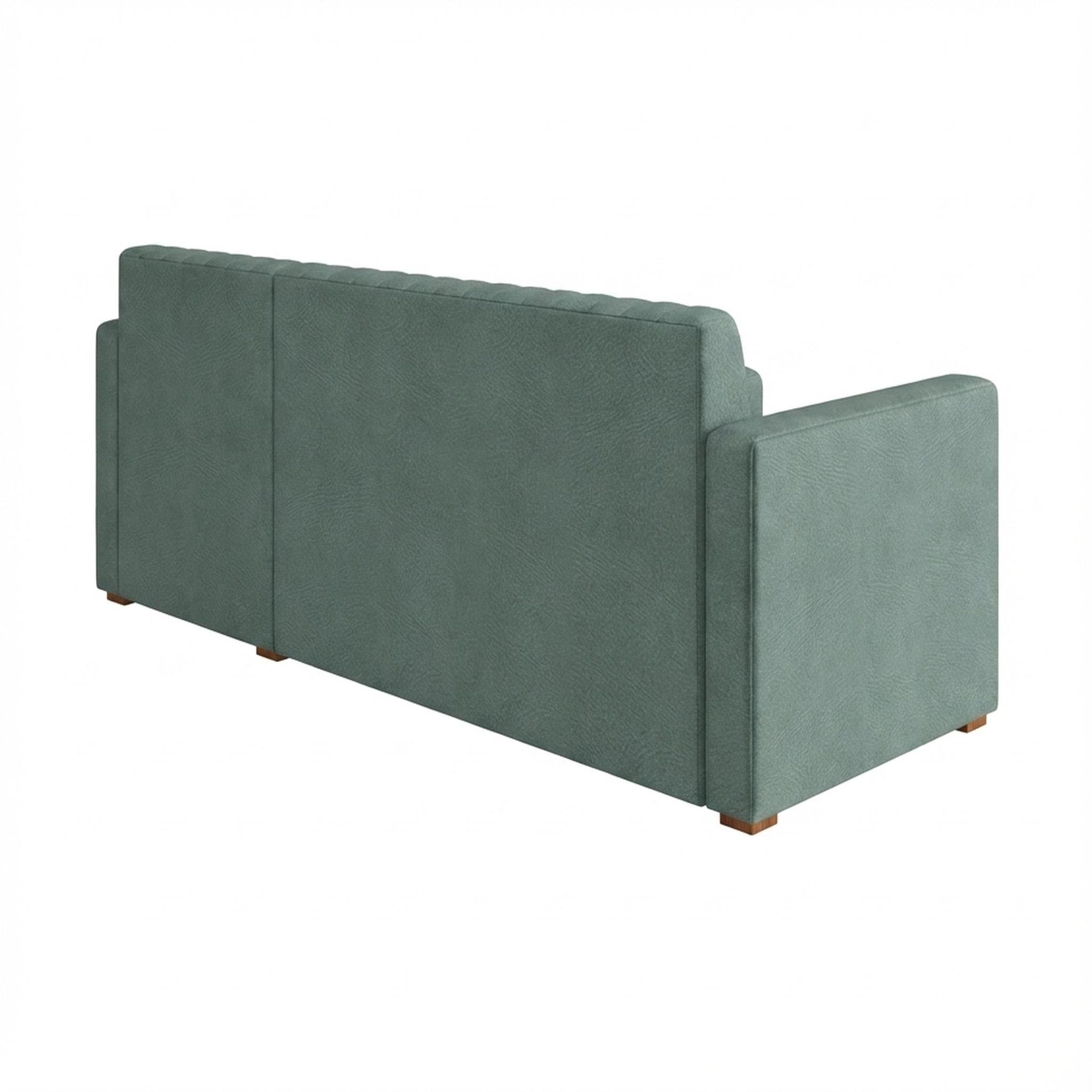 Hayden Home Premium Grove Paradise Sofa Bed, Warm Cedar Legs, Premium Mint Green Upholstery