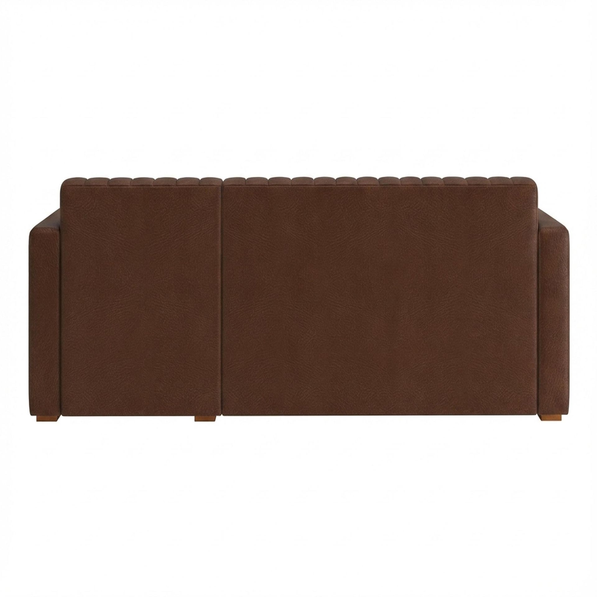 Hayden Home Premium Grove Paradise Sofa Bed, Warm Cedar Legs, Premium Rust Orange Upholstery