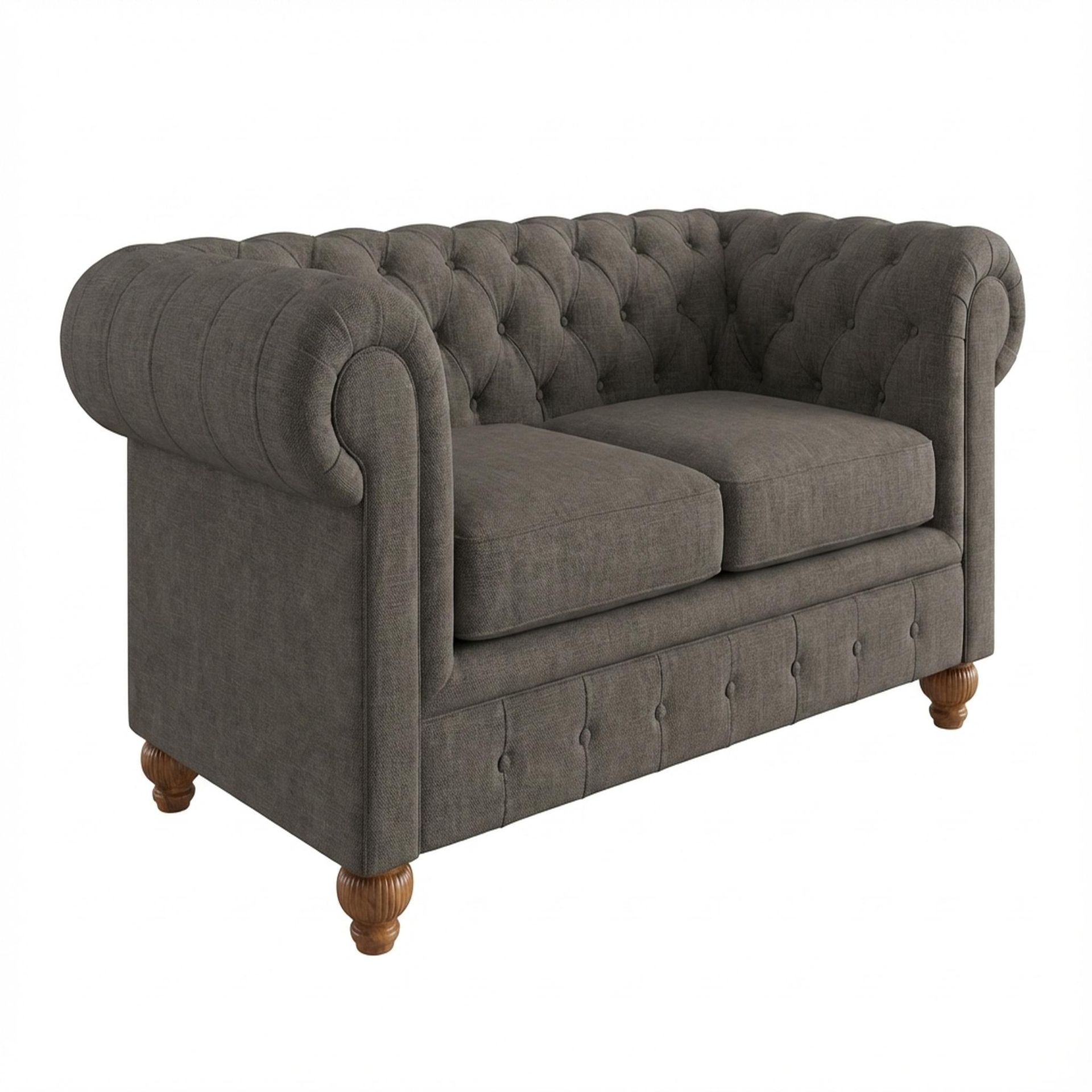 Hayden Home Premium Cambridge 1 Seater Sofa, Warm Cedar Leg, Essential Chestnut Brown Upholstery