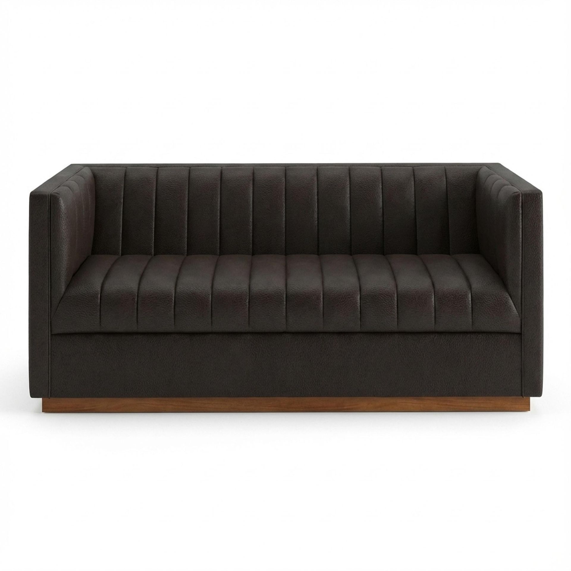 Hayden Home Premium Lagos 3 Seater Sofa, Warm Cedar Leg, Essential Beige Brown Upholstery