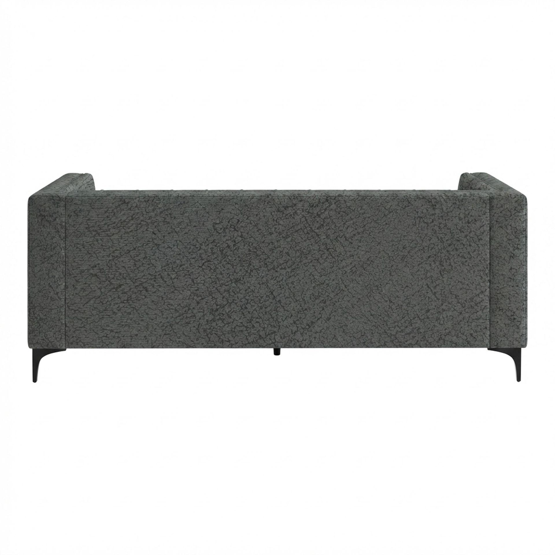 Hayden Home Premium Oslo 3 Seater Sofa, Matt Black Leg, Essential Frost Upholstery