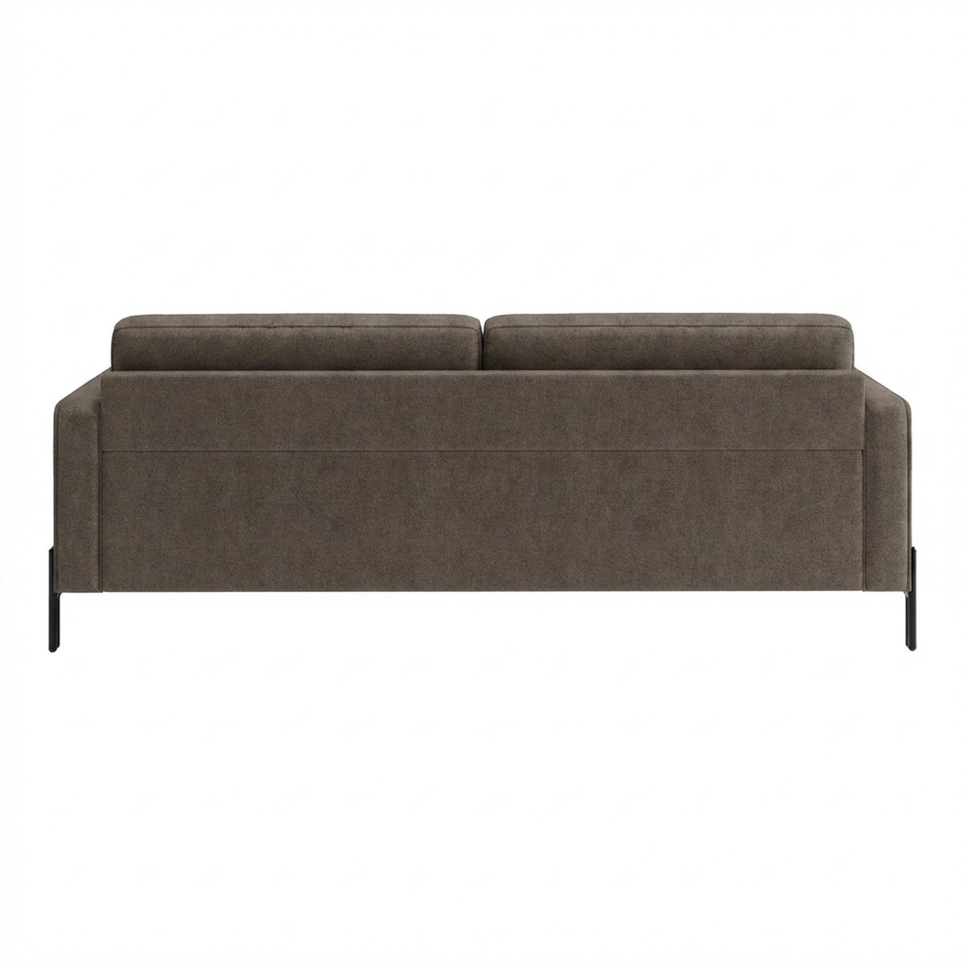 Hayden Home Premium Rio 3 Seater Sofa, Matt Black Leg, Essential Chestnut Brown Upholstery