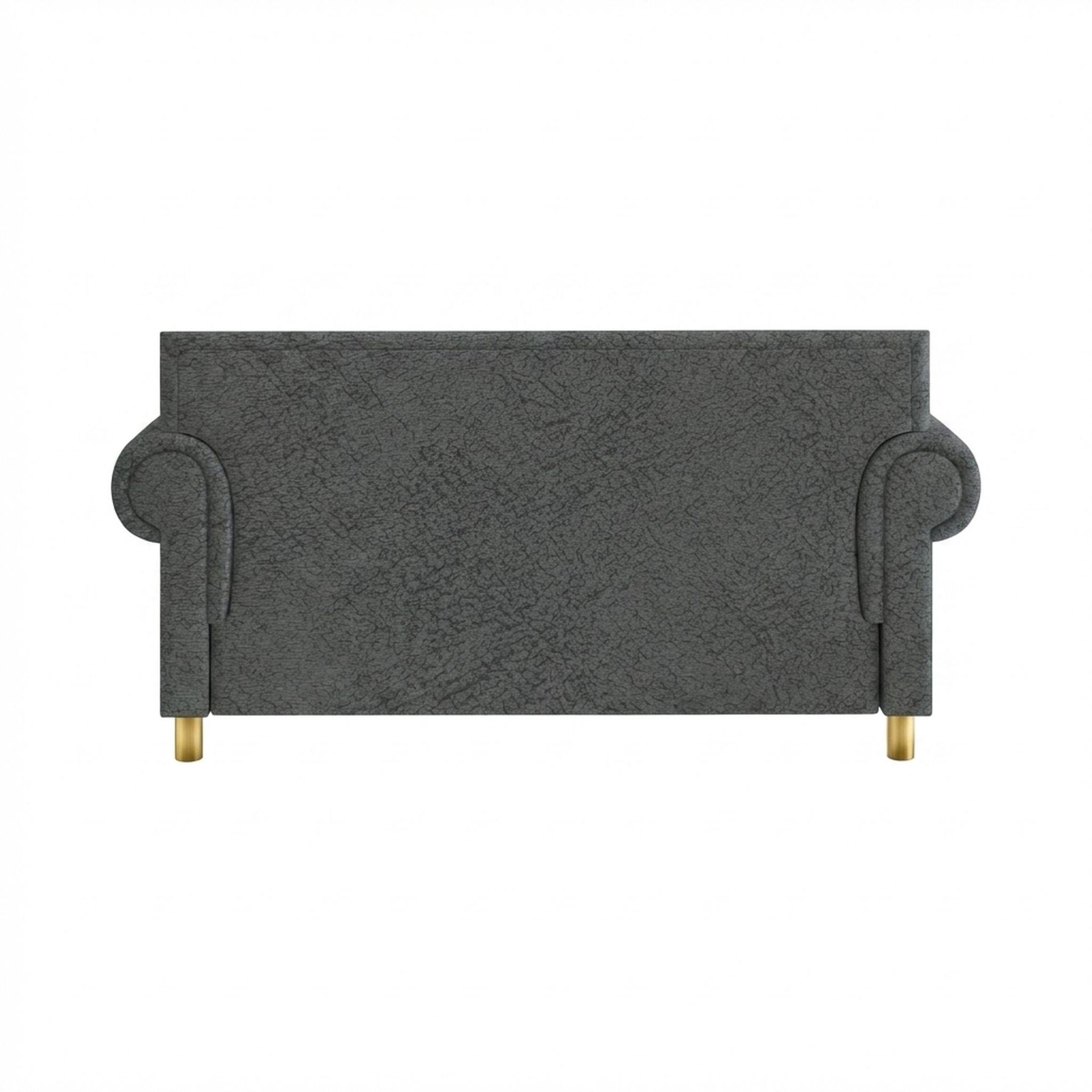 Hayden Home Premium Rome 2 Seater Sofa, PVD Brushed Gold Leg, Essential Frost Upholstery