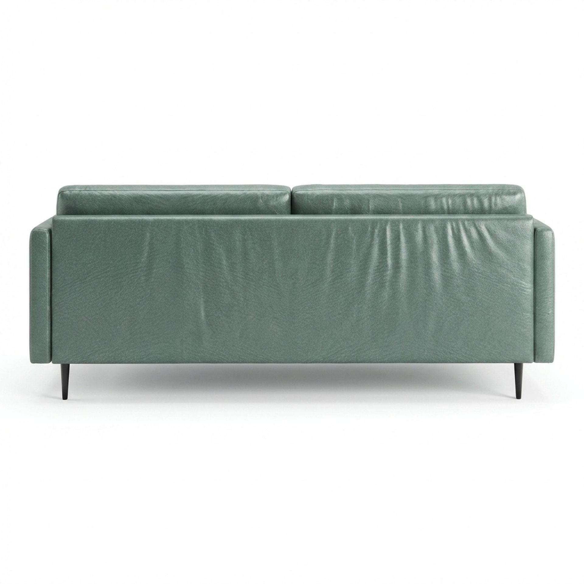 Hayden Home Premium Singapore 3 Seater Sofa, Matt Black Leg, Premium Mint Green Upholstery