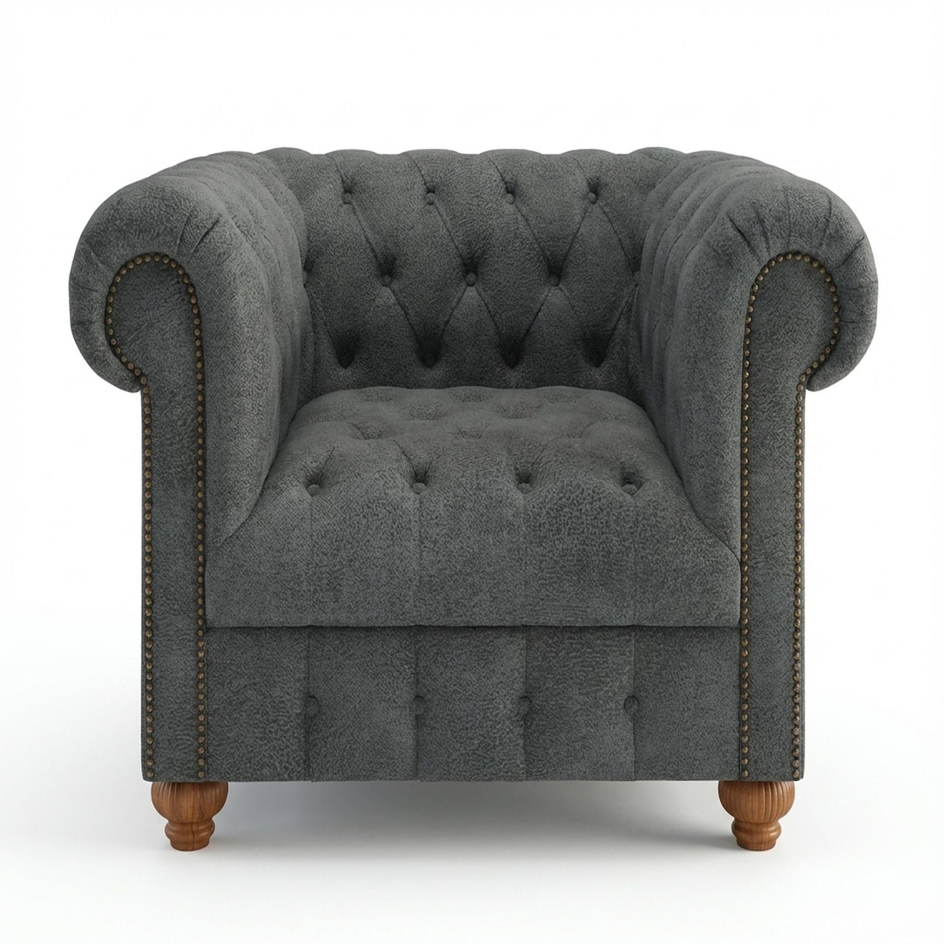 Hayden Home Premium Windsor 1 Seater Sofa, Warm Cedar Leg, Essential Frost Upholstery