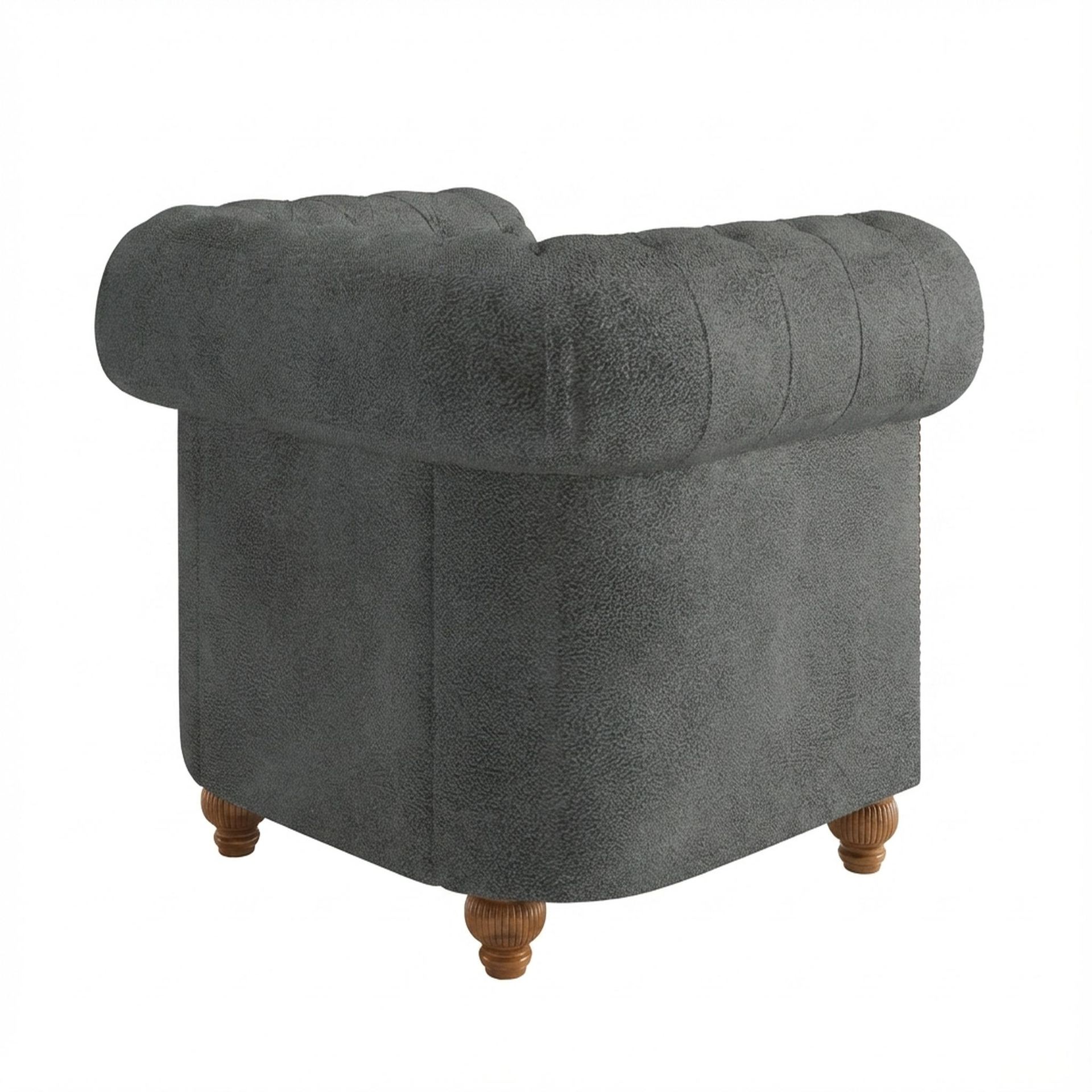 Hayden Home Premium Windsor 1 Seater Sofa, Warm Cedar Leg, Essential Frost Upholstery