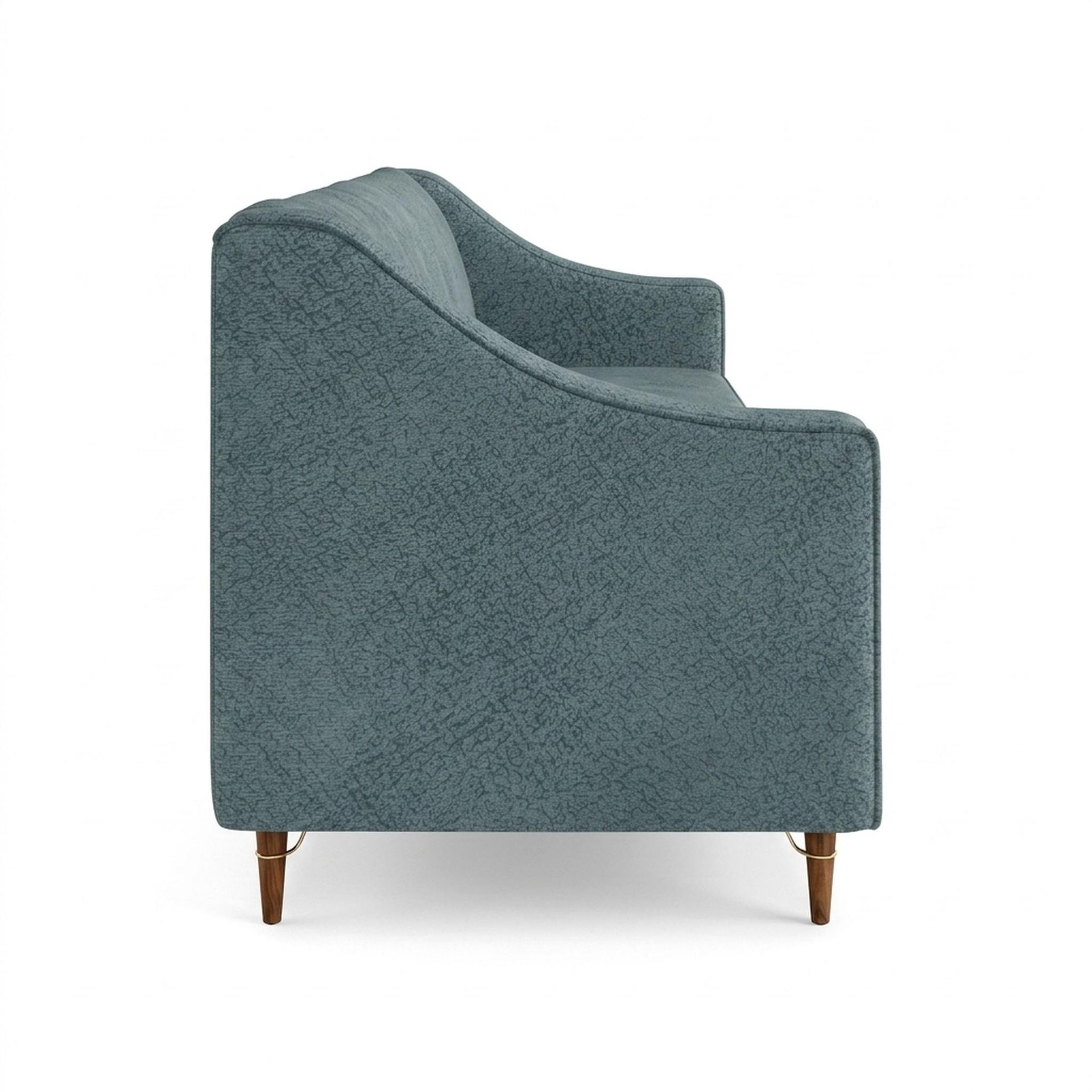 Hayden Home Premium Zurich 3 Seater Sofa, Warm Cedar Leg, Essential Teal Mist Upholstery